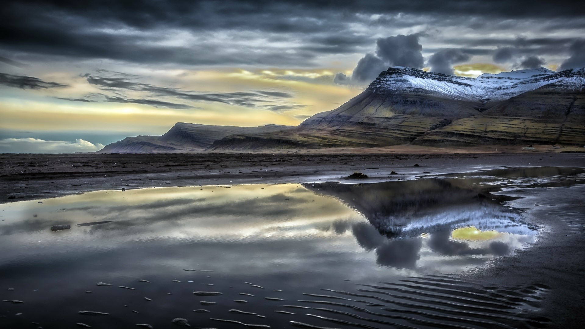 island, nature, reflection, landscape, HD Wallpaper