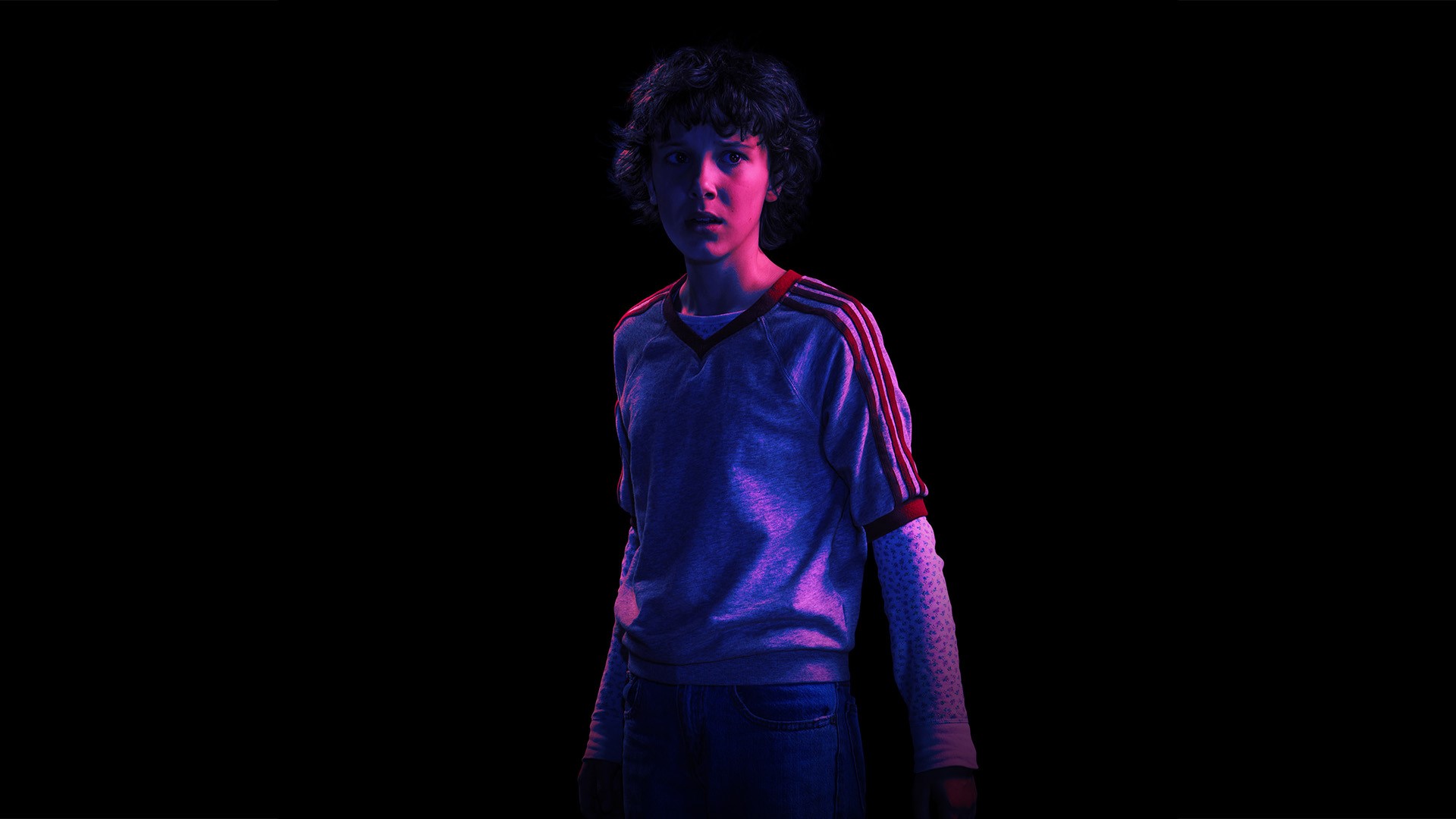 tv series, Stranger Things, simple background, eleven, Millie Bobby Brown, HD Wallpaper