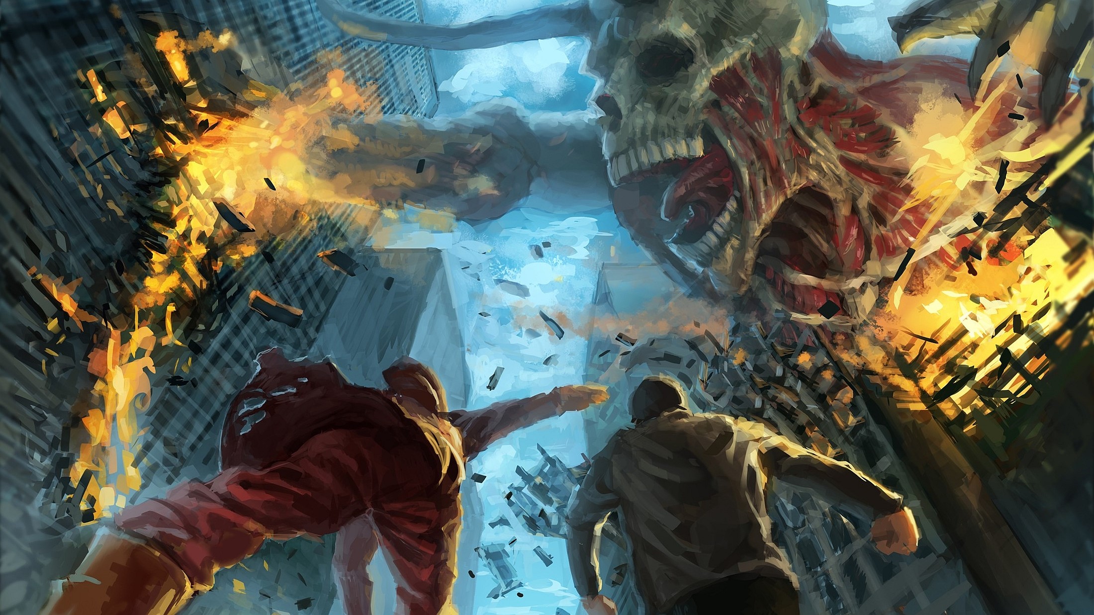 Attack on Titans, Shingeki no Kyojin, anime, HD Wallpaper
