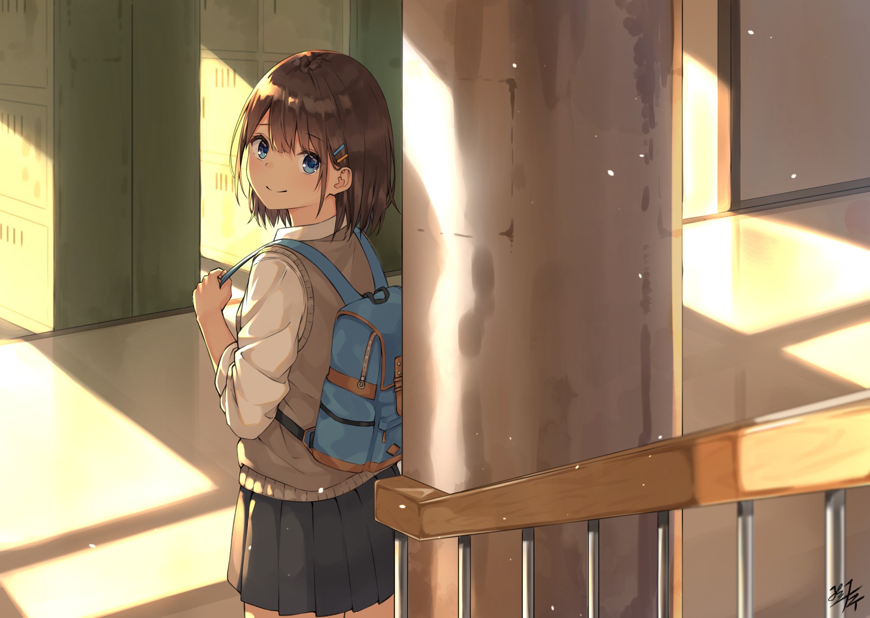 anime girls, anime, digital art, artwork, 2D, portrait, HD Wallpaper
