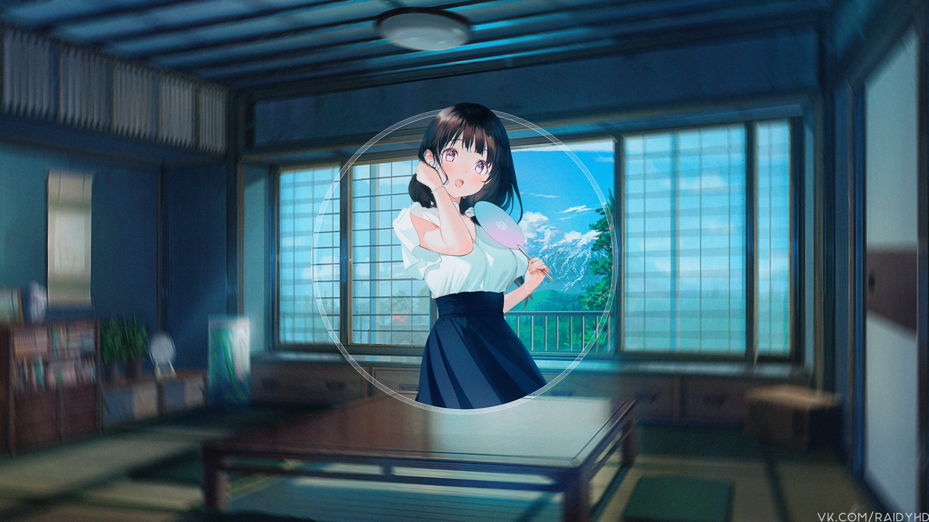 anime, anime girls, picture-in-picture, Chitanda Eru, HD Wallpaper