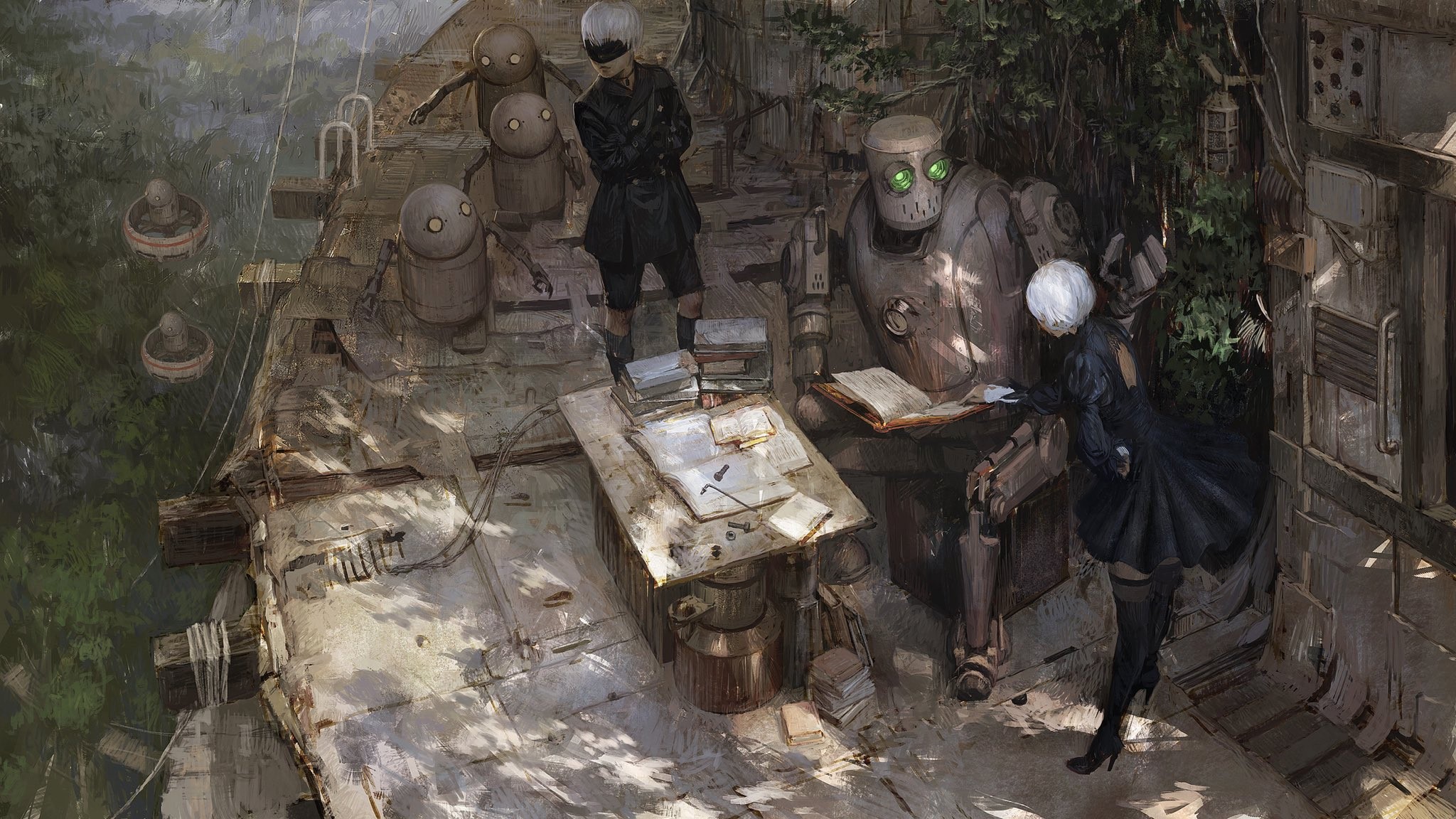 Nier: Automata, 9S (Nier: Automata), 2B (Nier: Automata), HD Wallpaper