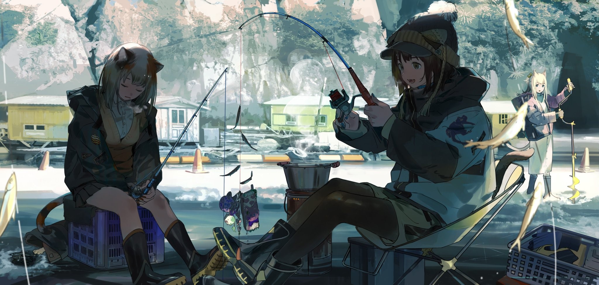 anime, original characters, outdoors, Arknights, HD Wallpaper