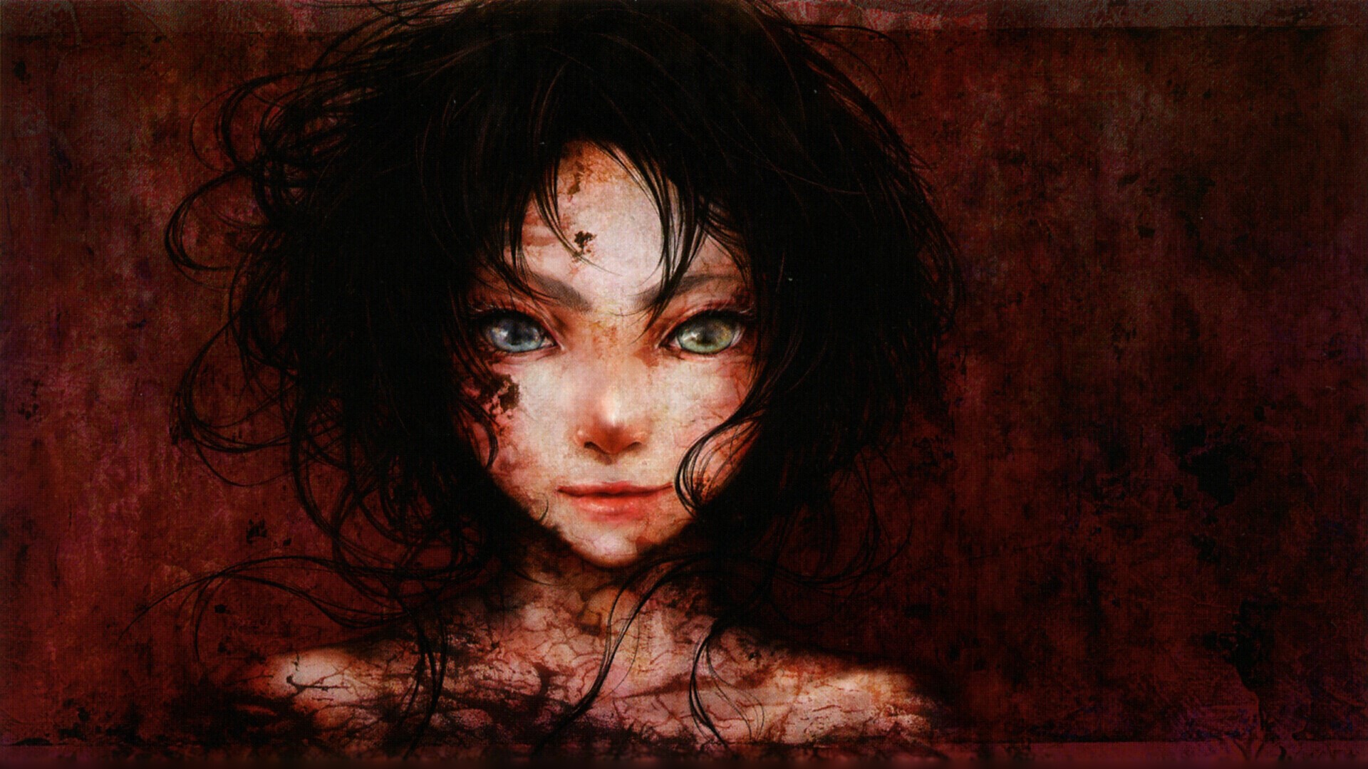 anime, anime girls, Another, Misaki Mei, Terror, heterochromia, HD Wallpaper
