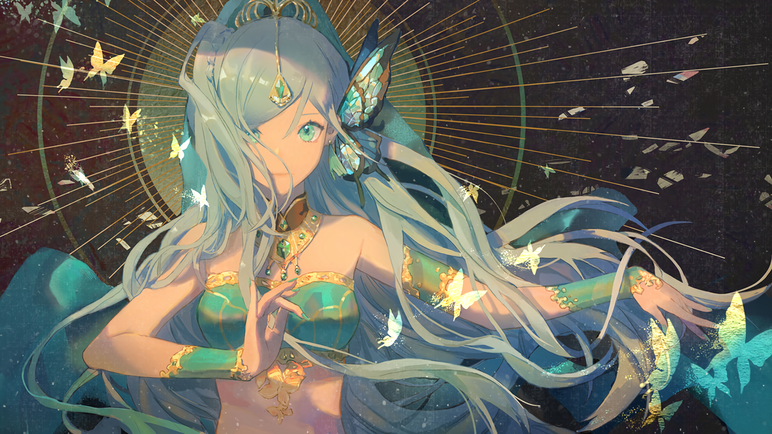 long hair, anime girls, anime, HD Wallpaper