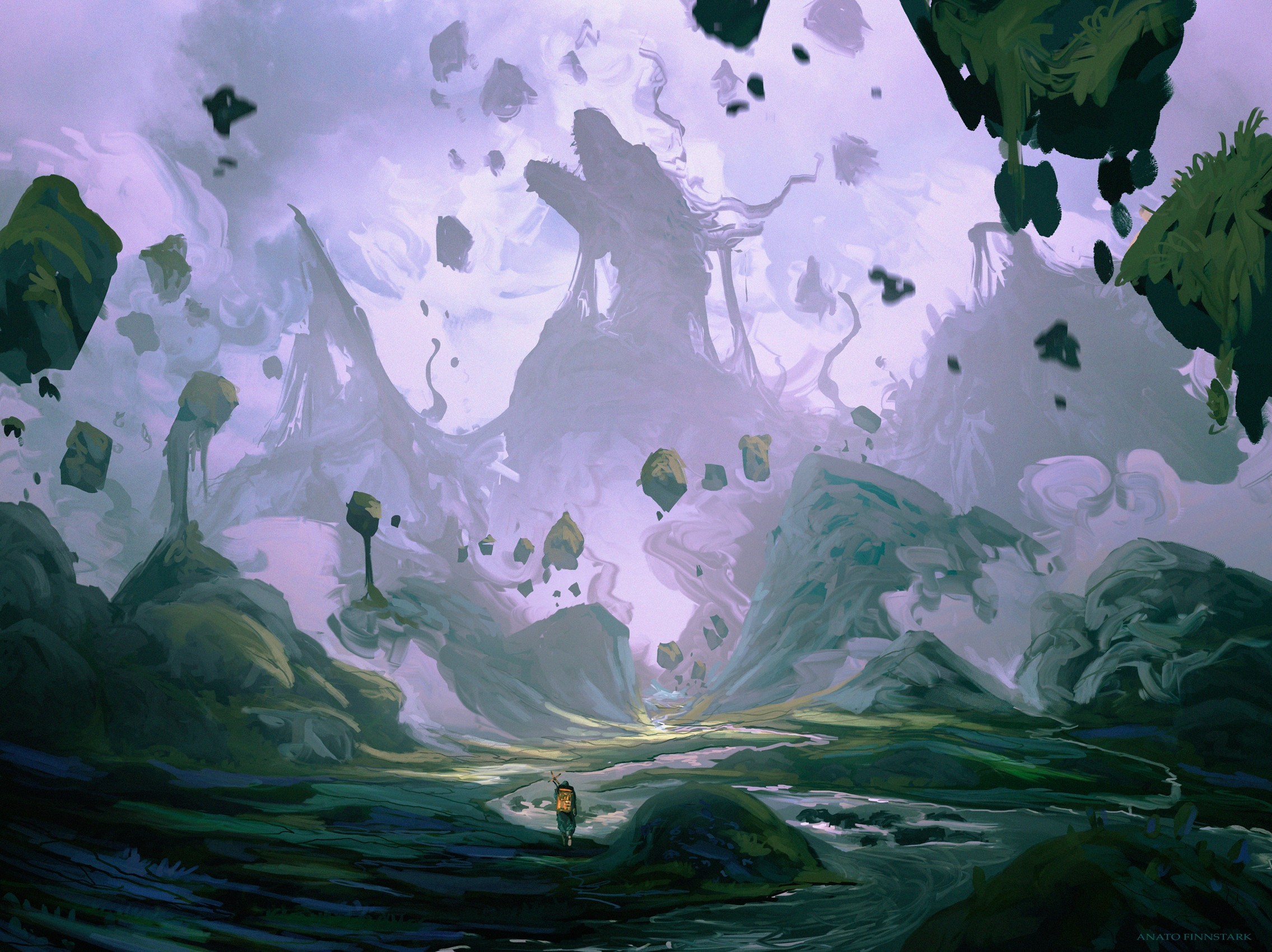 fantasy art, artwork, landscape, HD Wallpaper