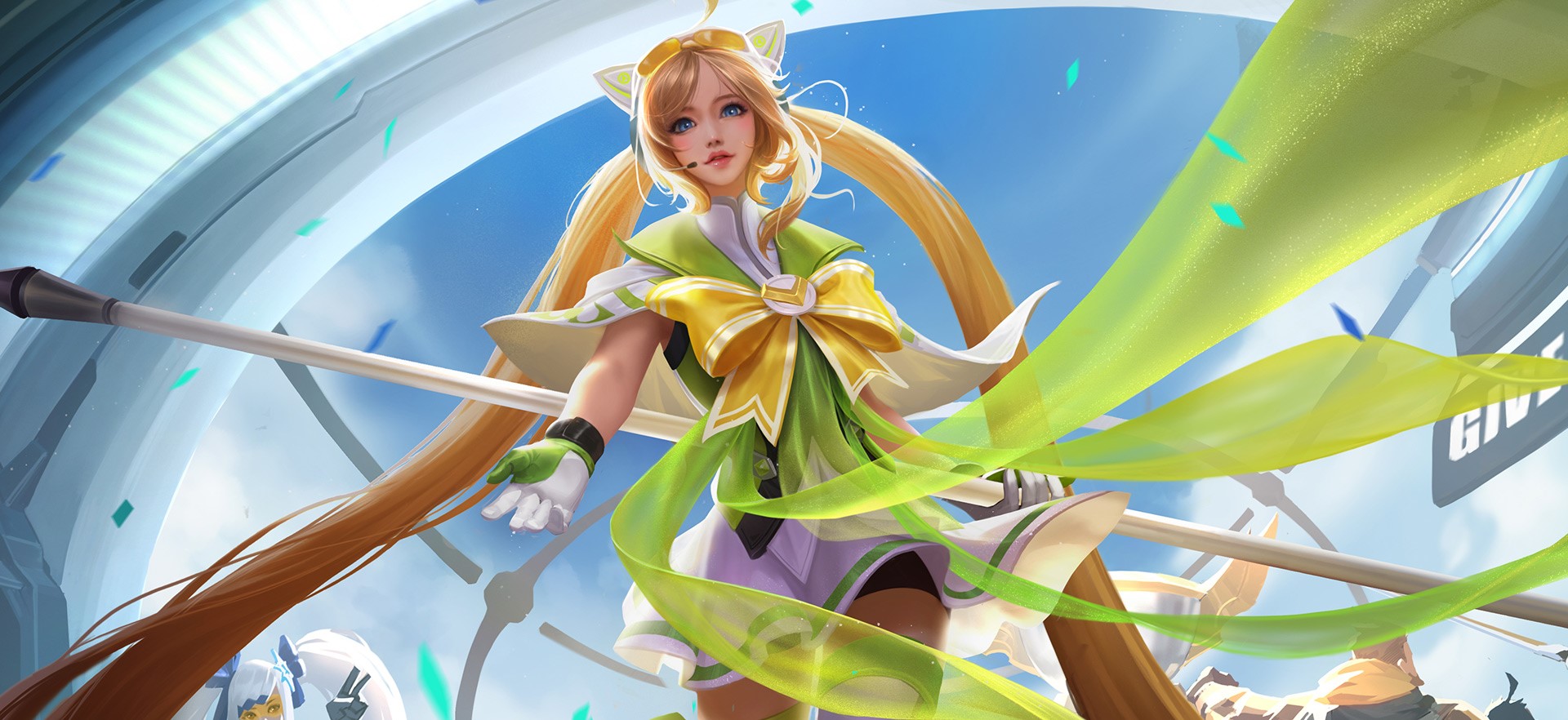 anime, anime girls, blonde, long hair, HD Wallpaper