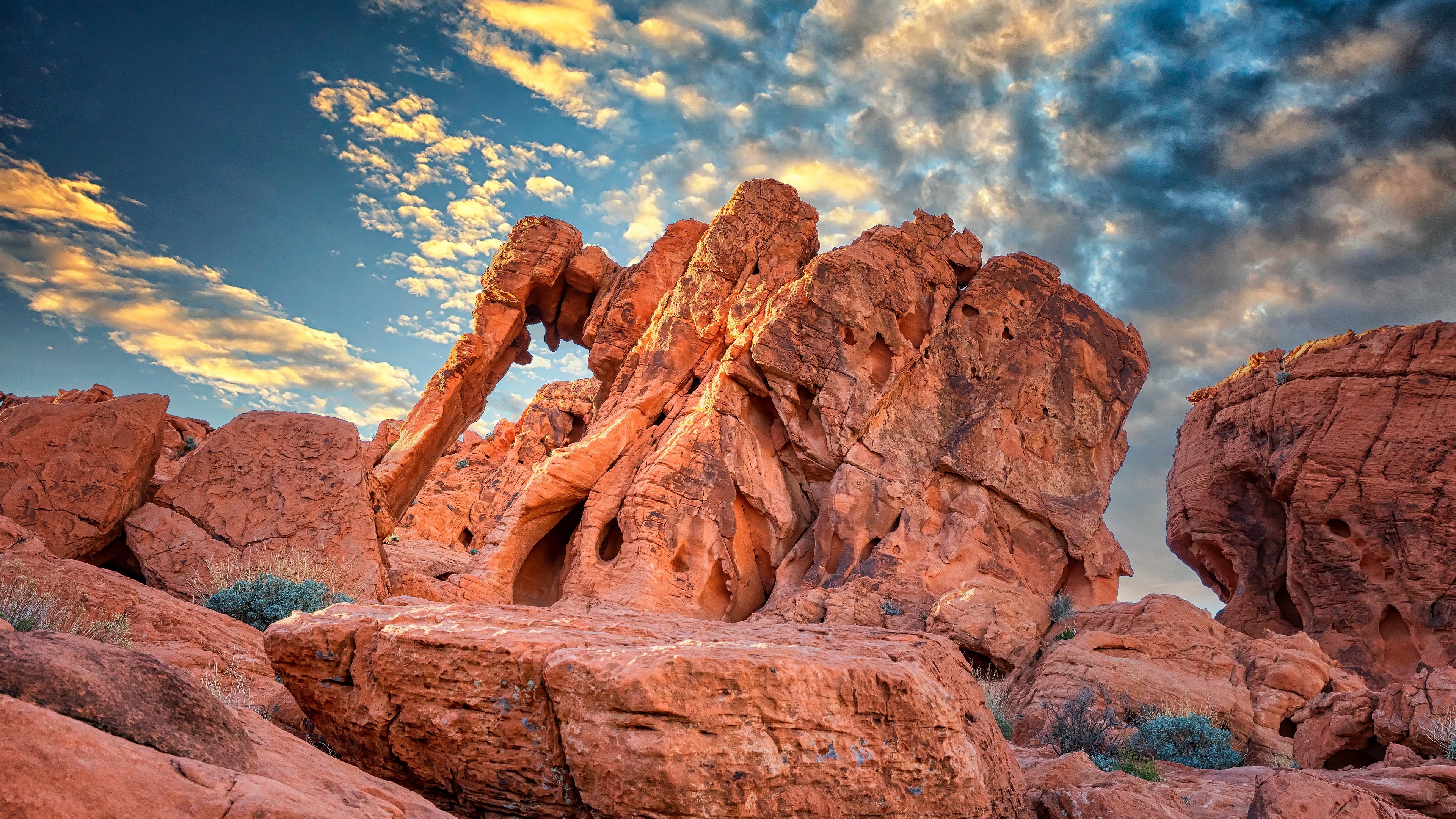 rock, nature, USA, Nevada, HD Wallpaper