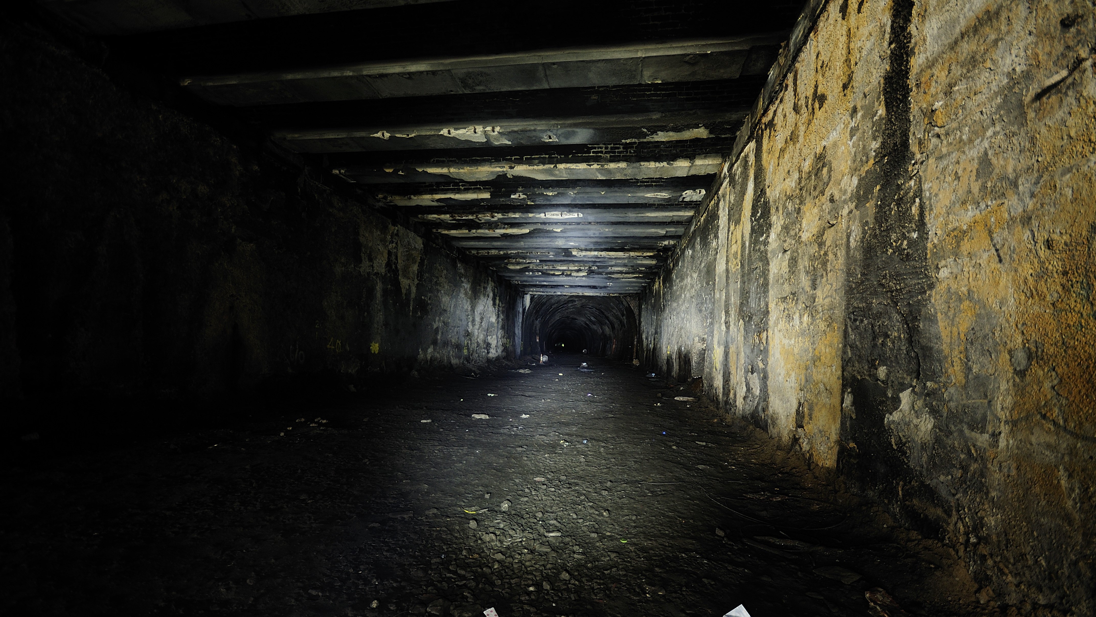 tunnel, abandoned, underground, HD Wallpaper