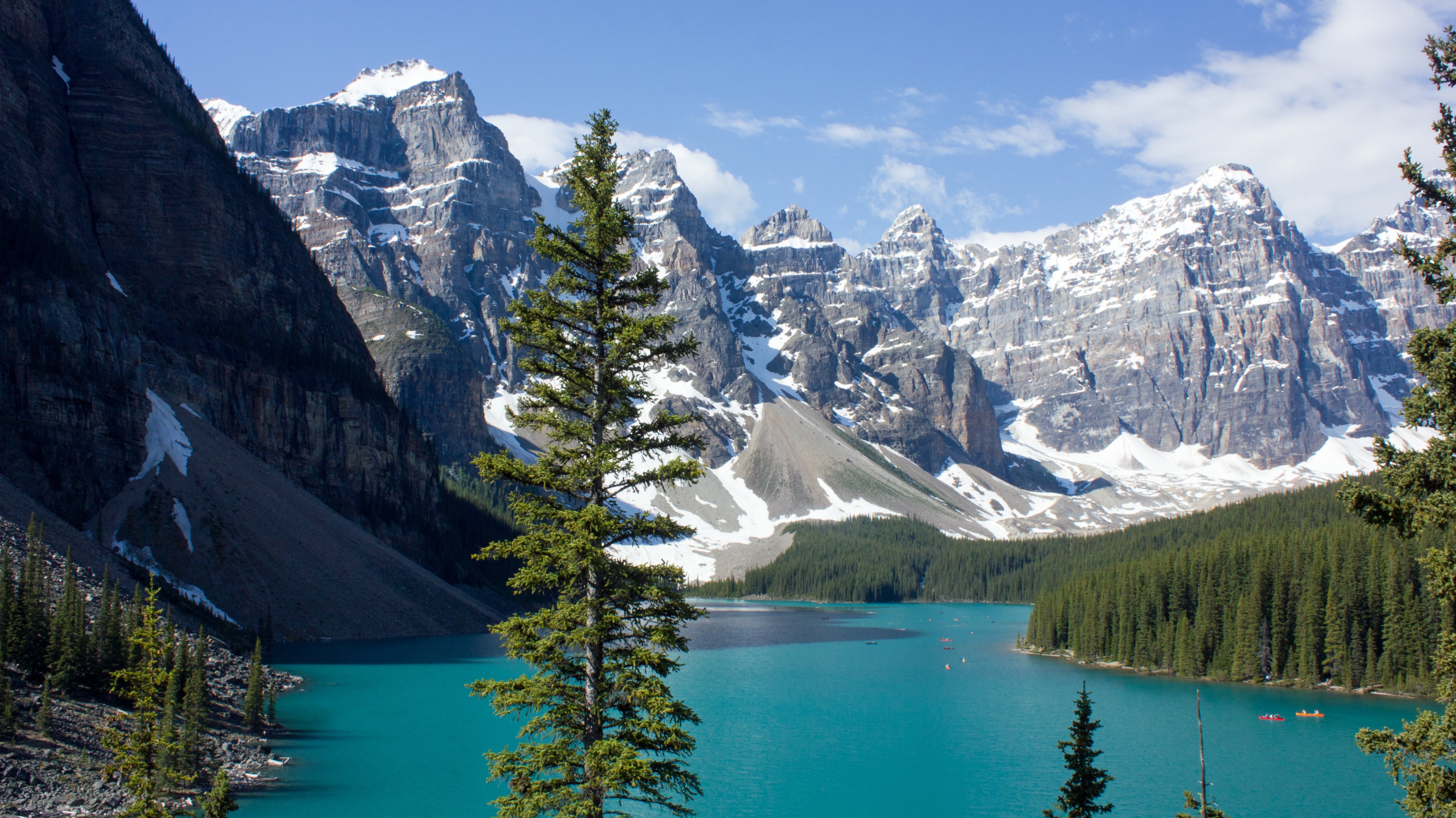 landscape, nature, mountains, lake, Canada, HD Wallpaper