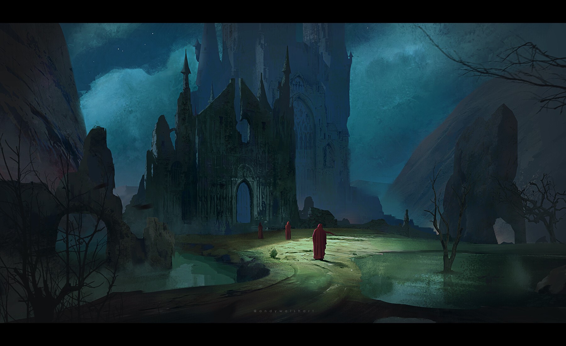 Andy Walsh, horror, fantasy art, artwork, HD Wallpaper