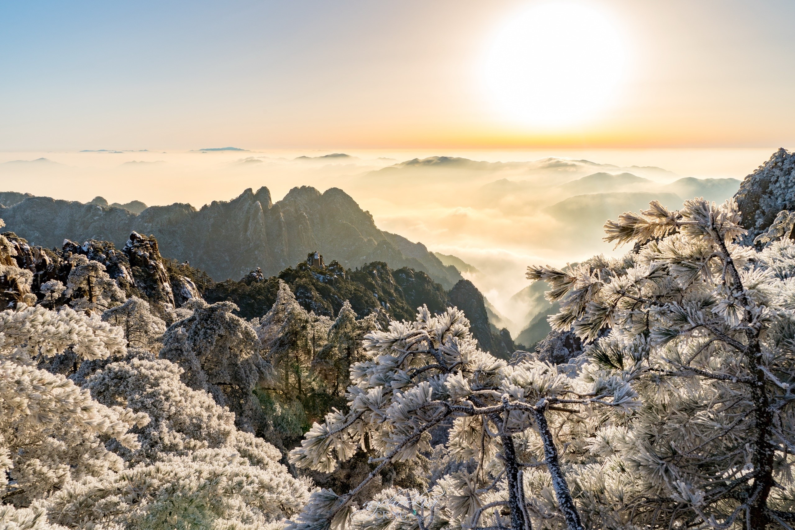 cold, winter, ice, landscape, nature, China, HD Wallpaper