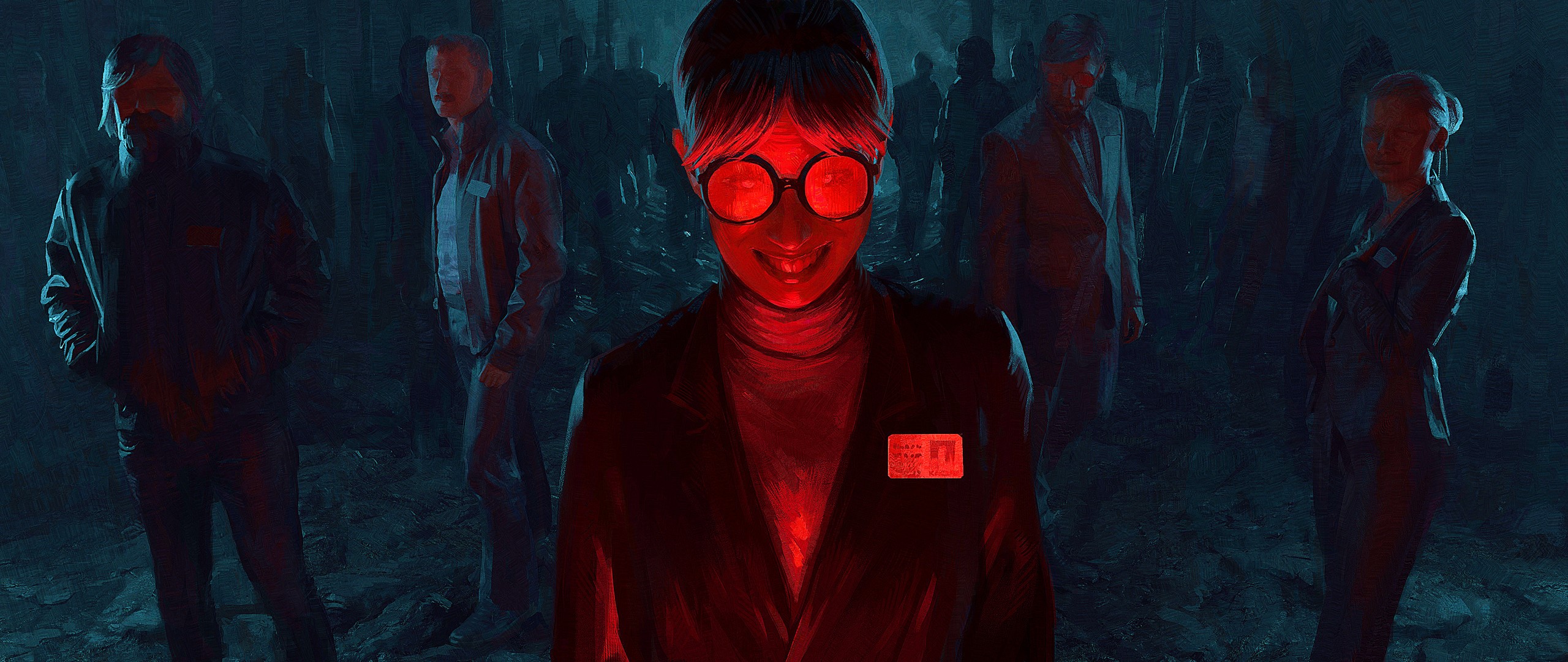 artwork, smiling, Gilles Ketting, women, men, ArtStation, HD Wallpaper