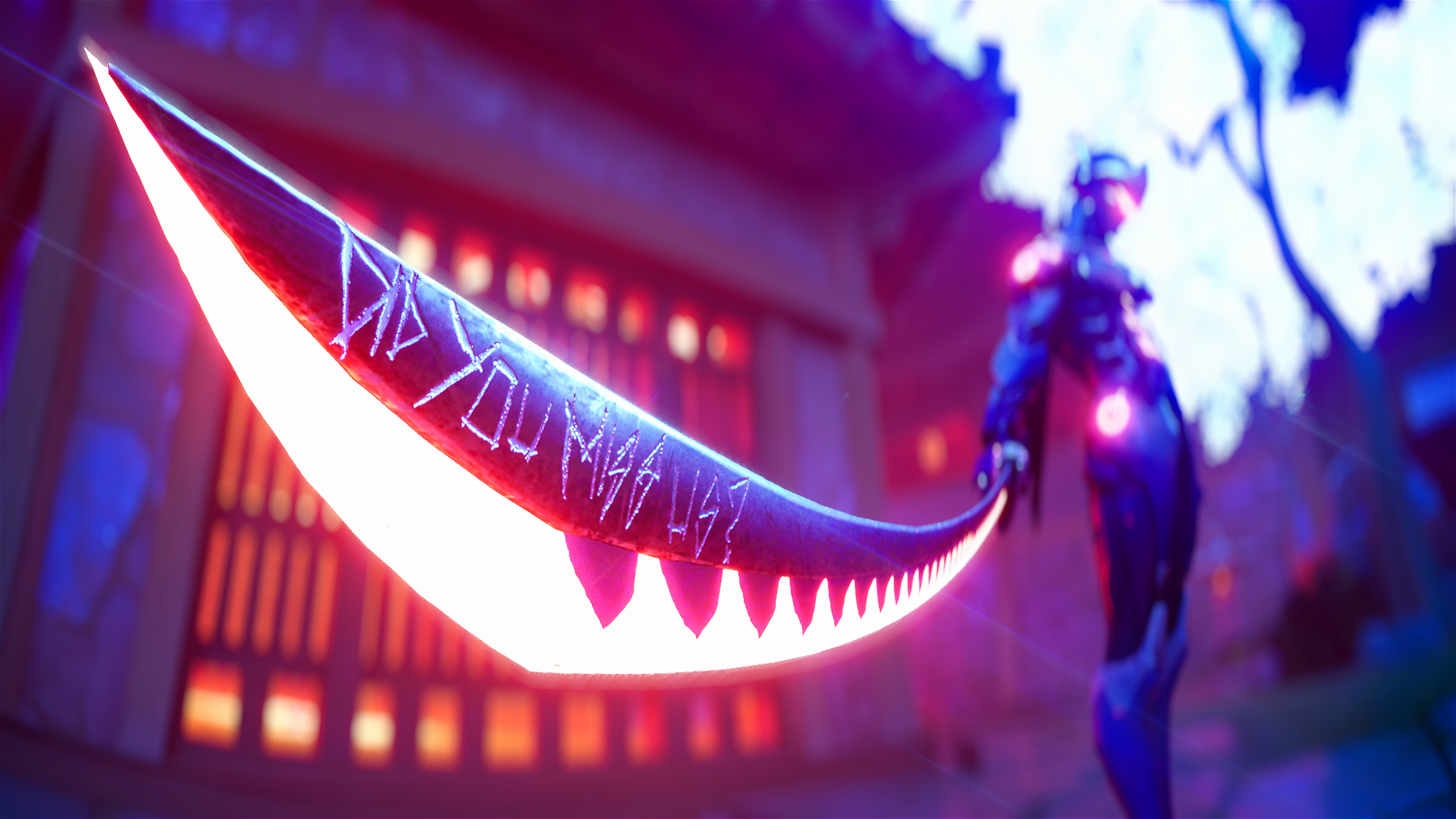 video game characters, video games, sword, neon, bokeh, Genji (Overwatch), Genji Shimada, Overwatch, PC gaming, Blizzard Entertainment, HD Wallpaper