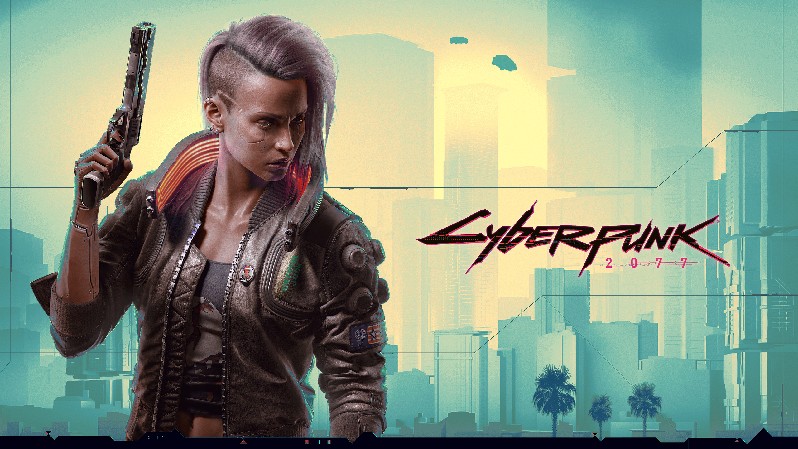 cyberpunk, Cyberpunk 2077, video games, RPG, science fiction, dystopian, cyan, HD Wallpaper