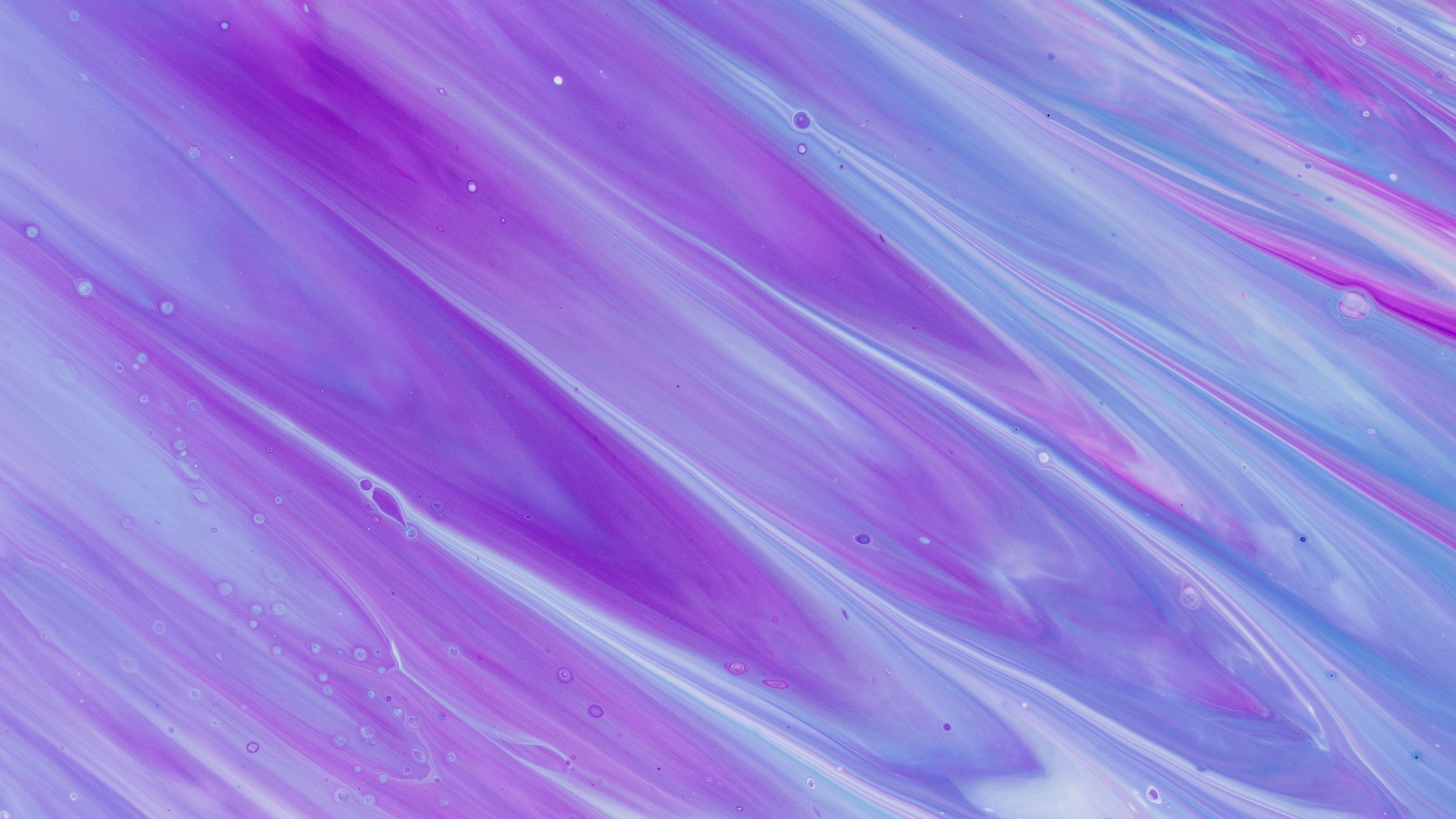 paint, stains, ripples, liquid, purple, 4k, HD Wallpaper