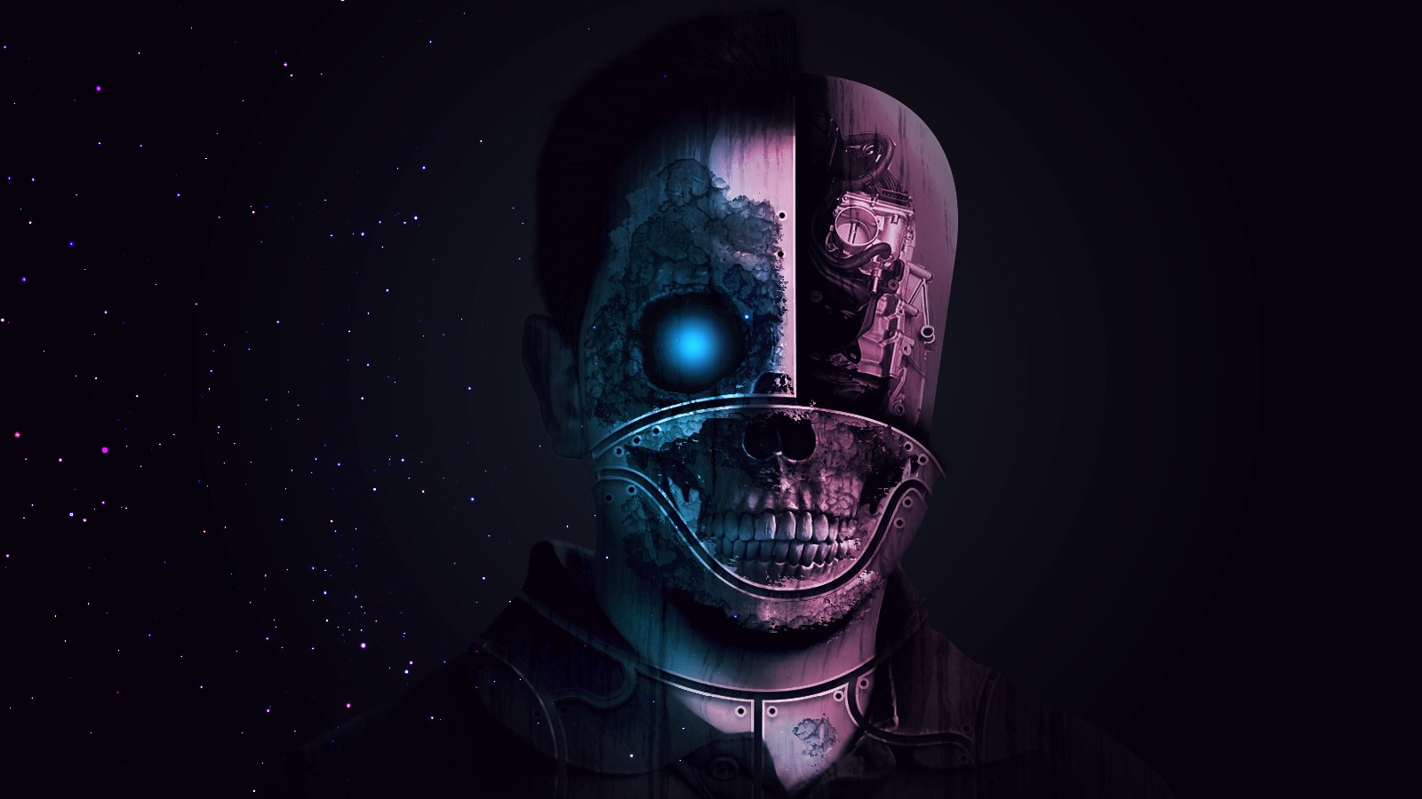 horror, skull, skeleton, HD Wallpaper