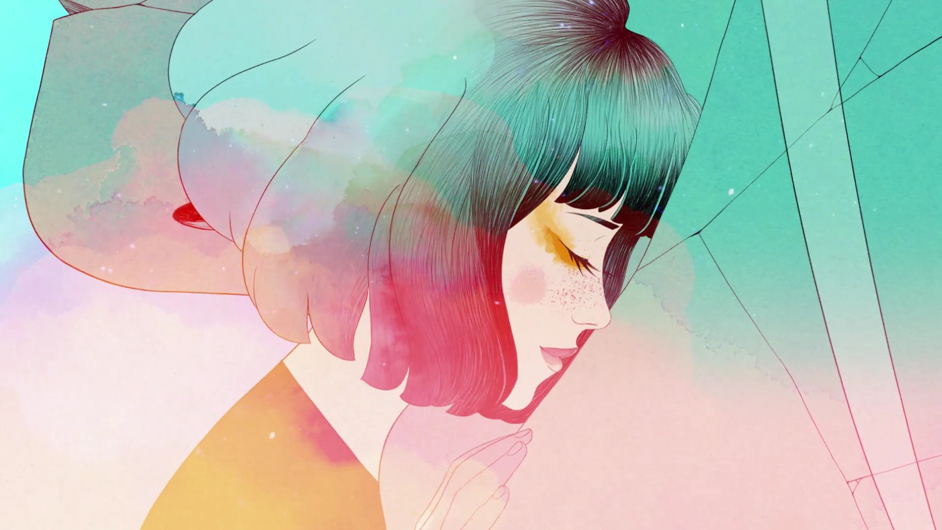 Gris (Video Game), video games, short hair, HD Wallpaper