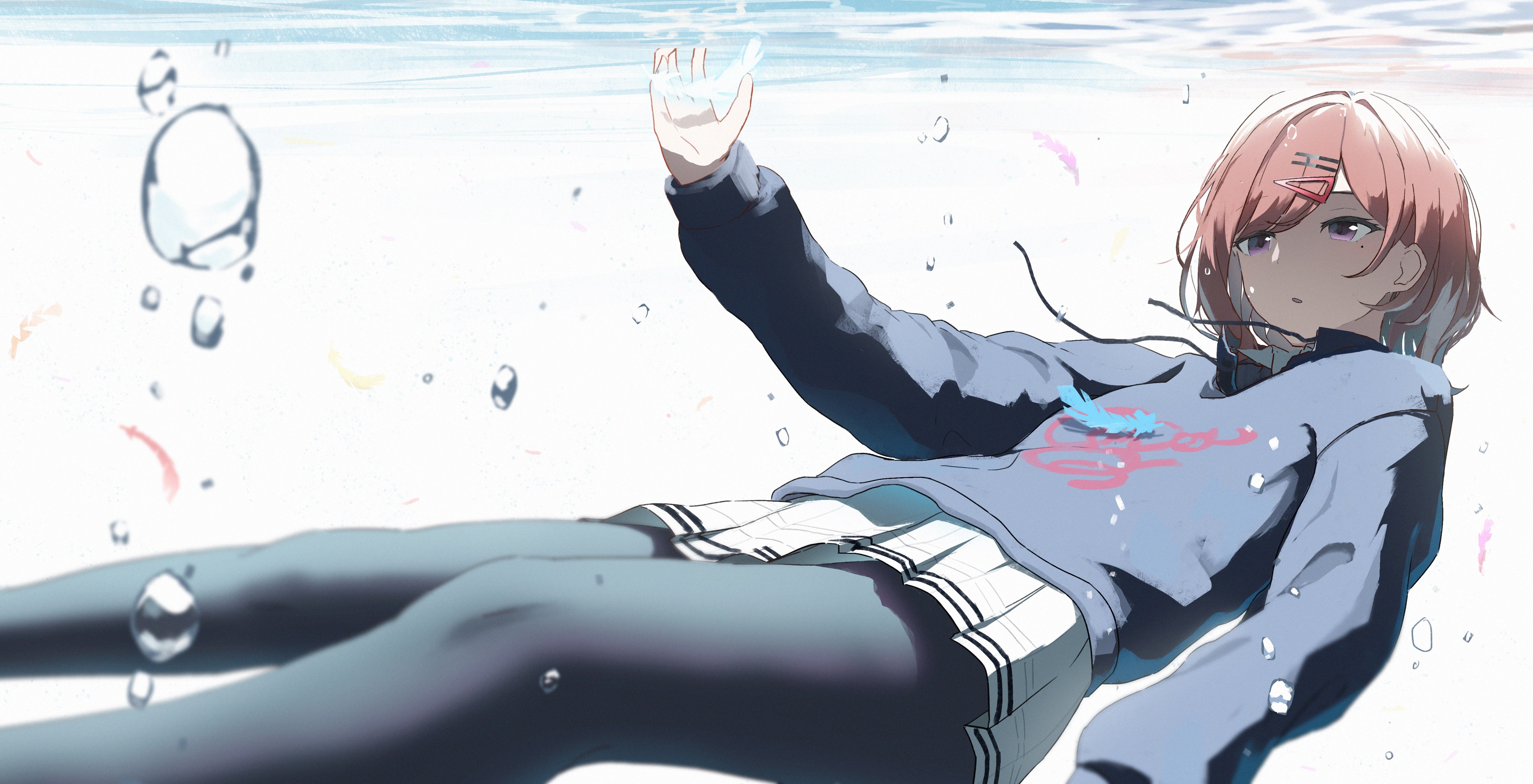 anime, anime girls, digital art, artwork, 2D, portrait, Madoka Higuchi, THE, THE, HD Wallpaper