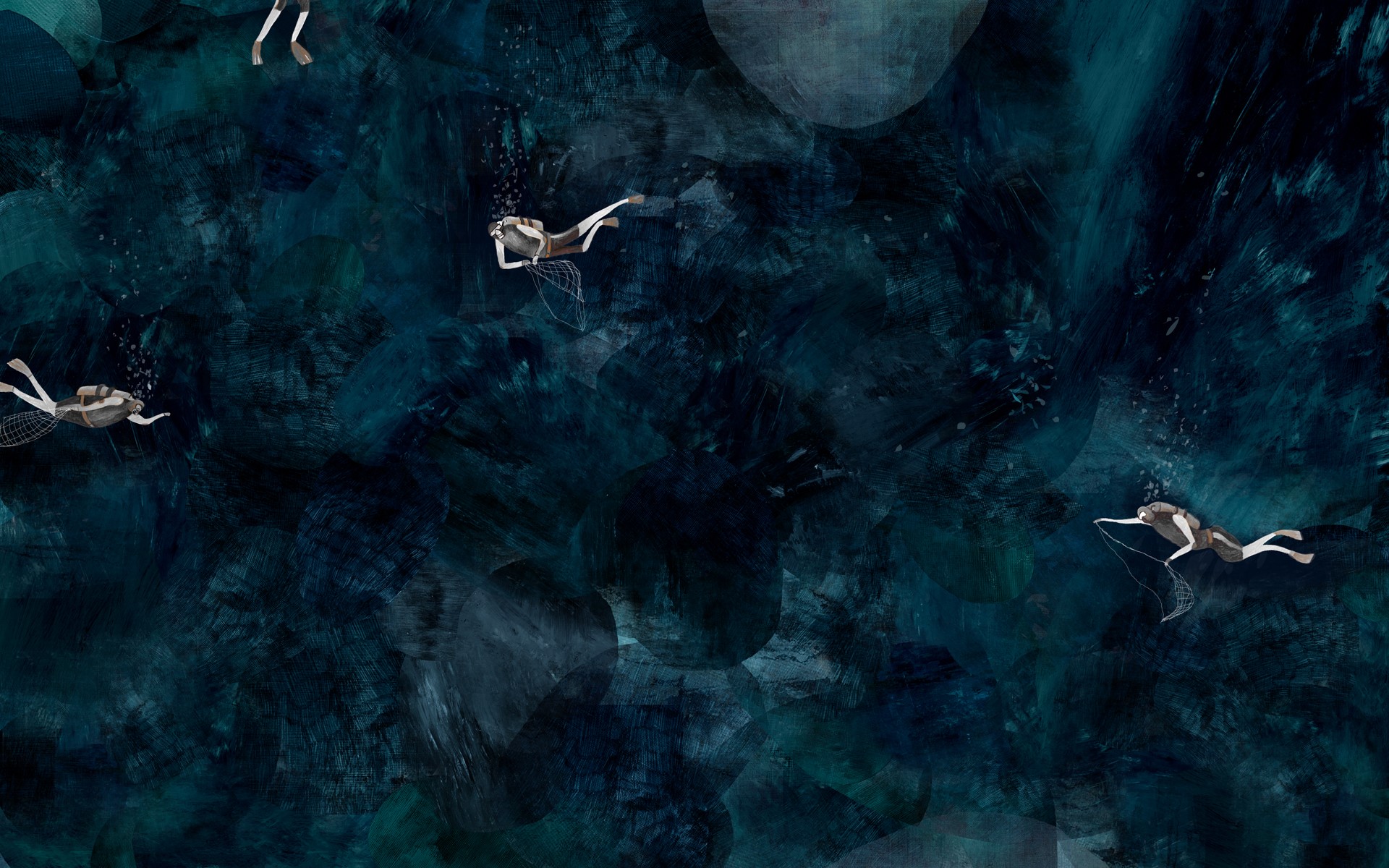 illustration, artwork, dark, texture, HD Wallpaper