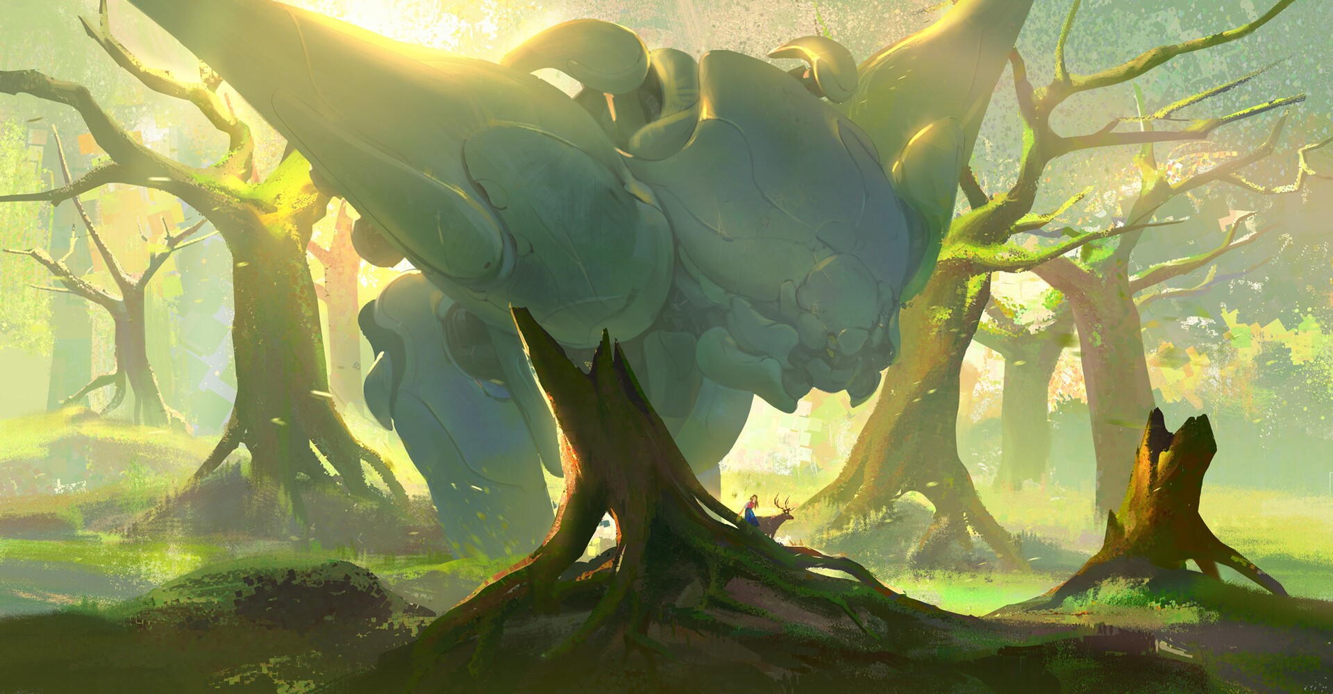 mech, fantasy art, ArtStation, artwork, HD Wallpaper