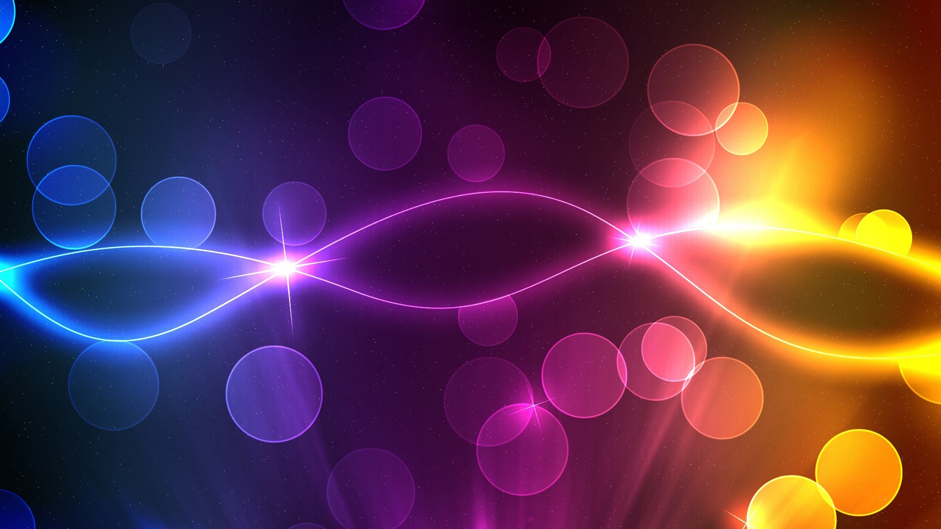 bokeh, abstract, colorful, HD Wallpaper