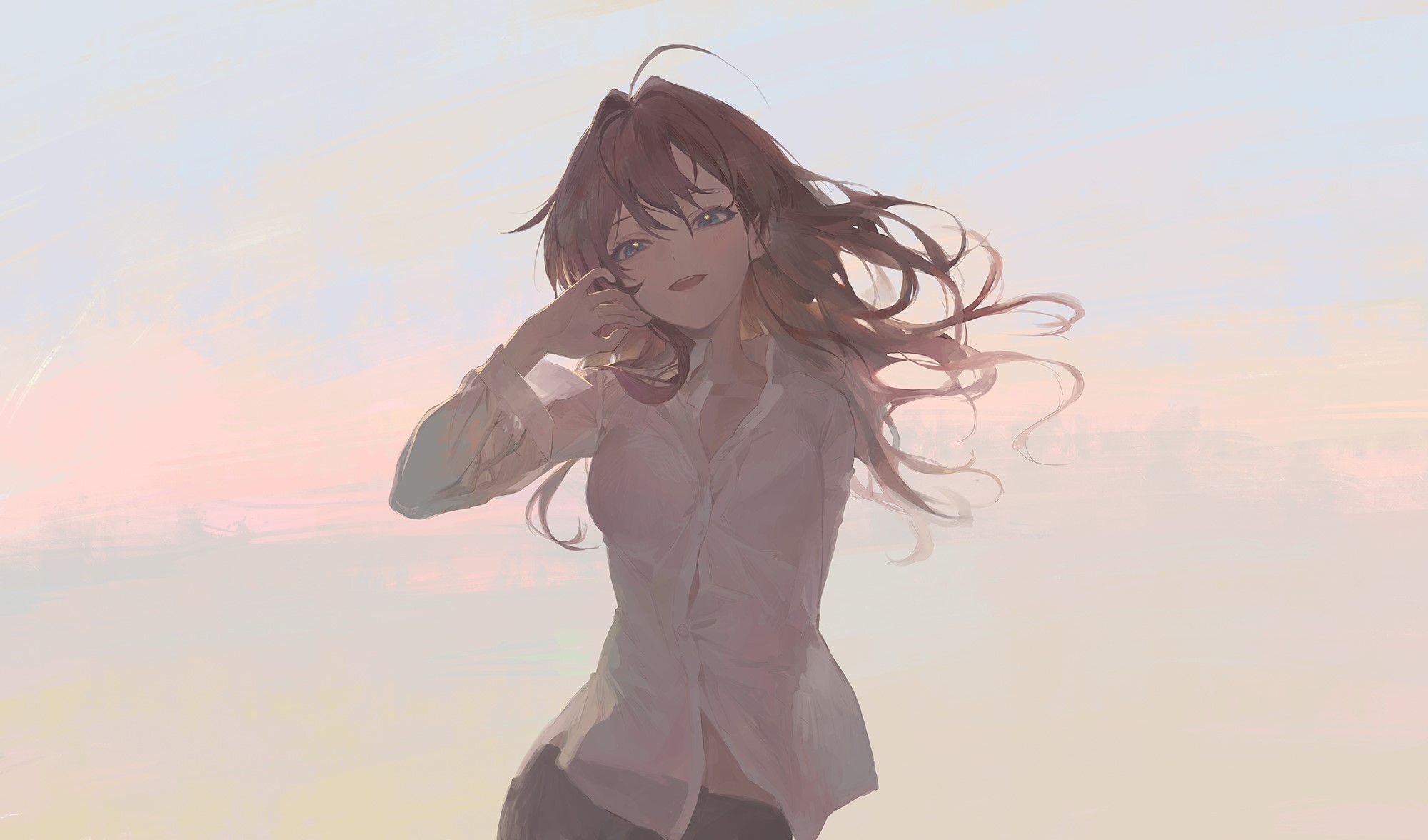 anime, anime girls, digital art, artwork, portrait, HD Wallpaper