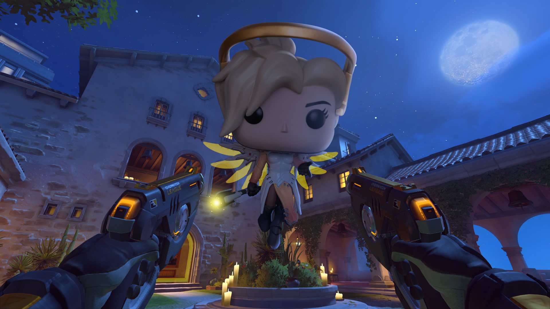 Overwatch, Mercy, tracer, screen shot, first-person shooter, HD Wallpaper