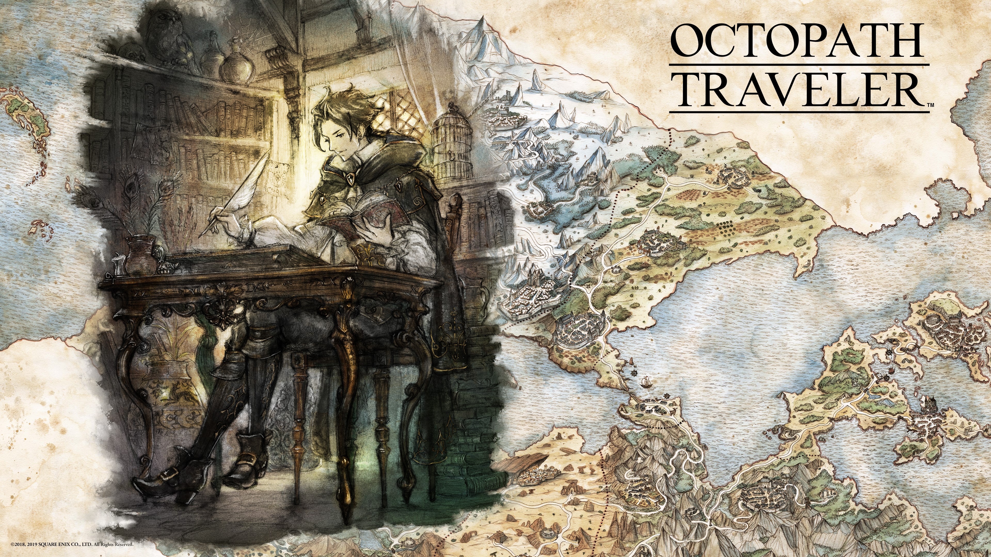 Octopath Traveler, artwork, fantasy art, HD Wallpaper