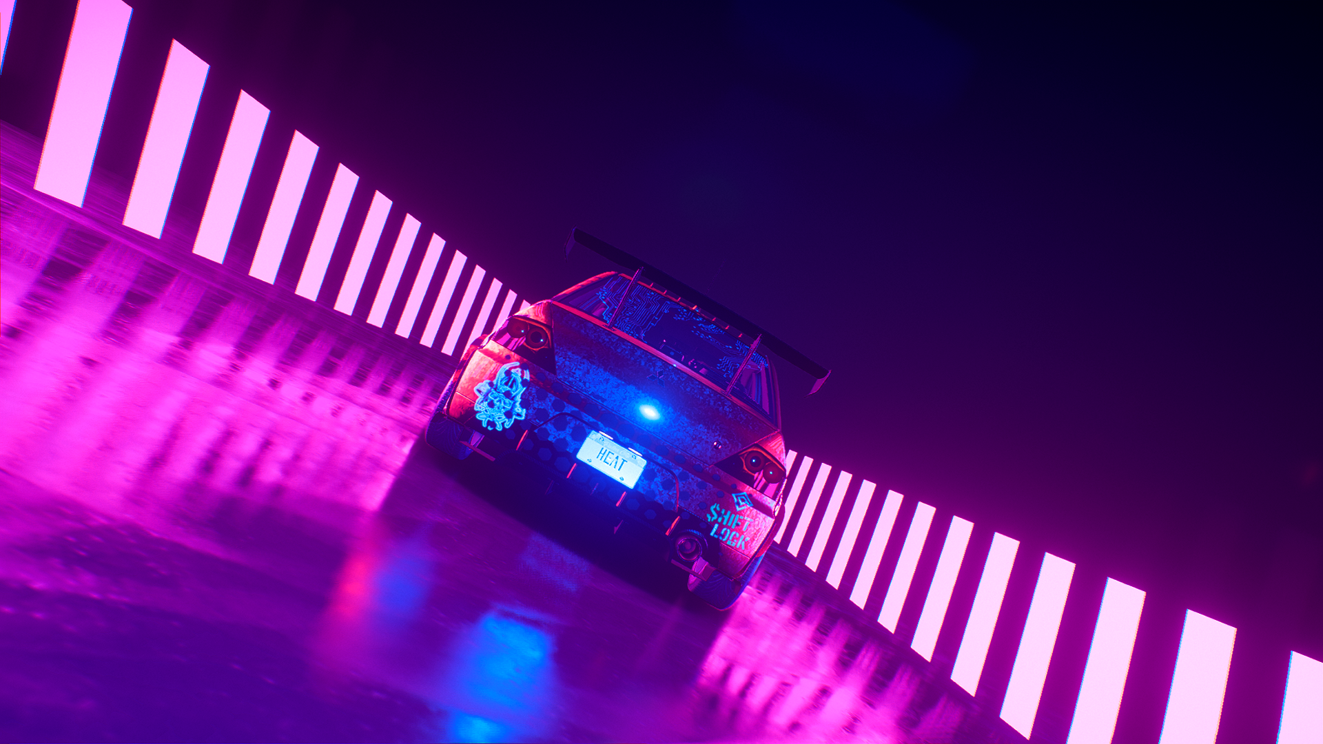 Need for Speed: Heat, car, neon, Mitsubishi Lancer Evo X, HD Wallpaper