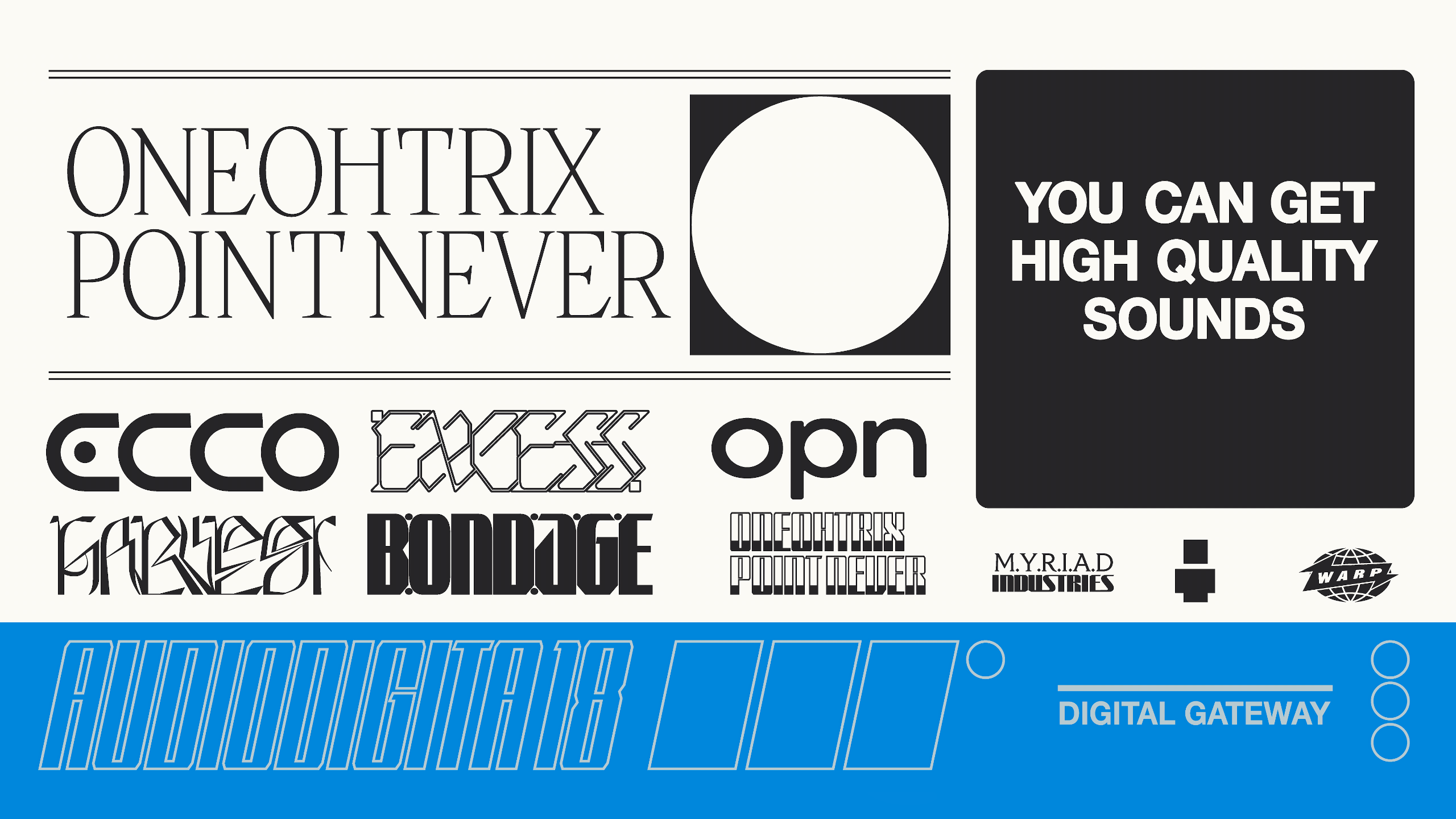 Oneohtrix Point Never, typography, digital art, brands, HD Wallpaper