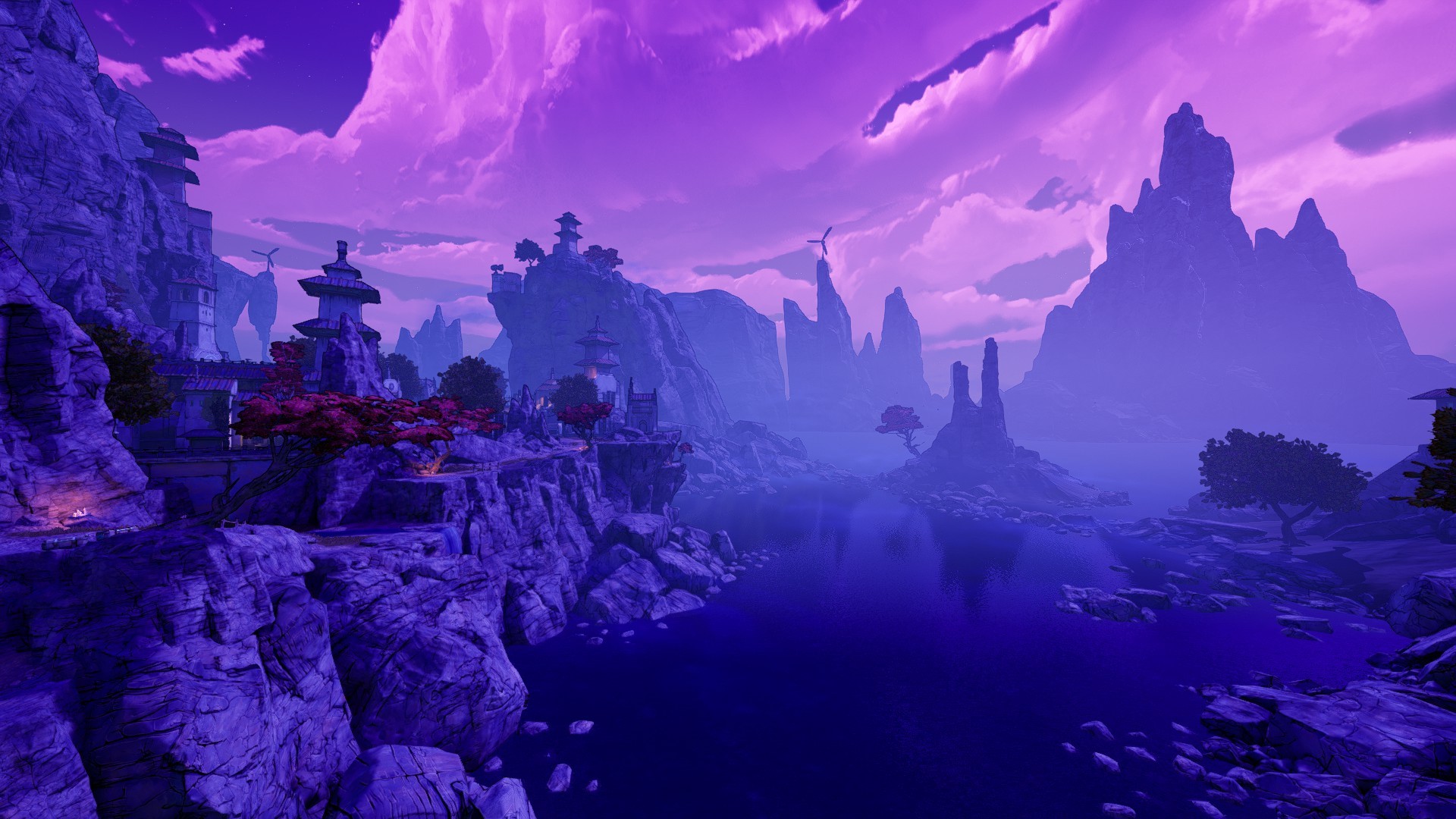 Borderlands 3, video games, screen shot, Moon, Sun, HD Wallpaper