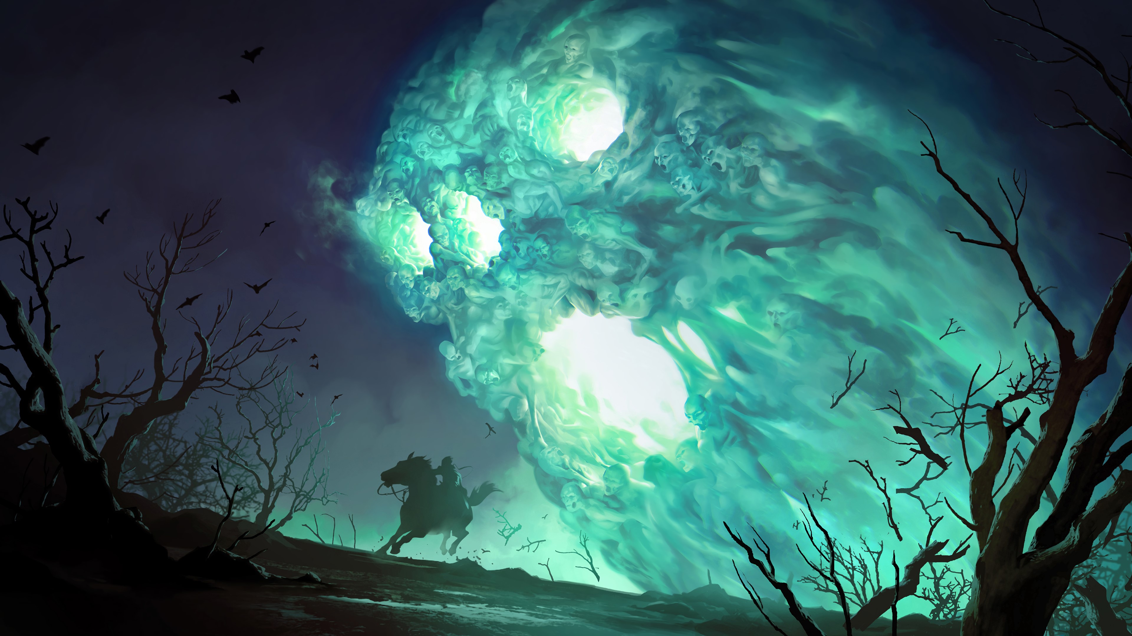 Legends of Runeterra, League of Legends, field, spirits, HD Wallpaper