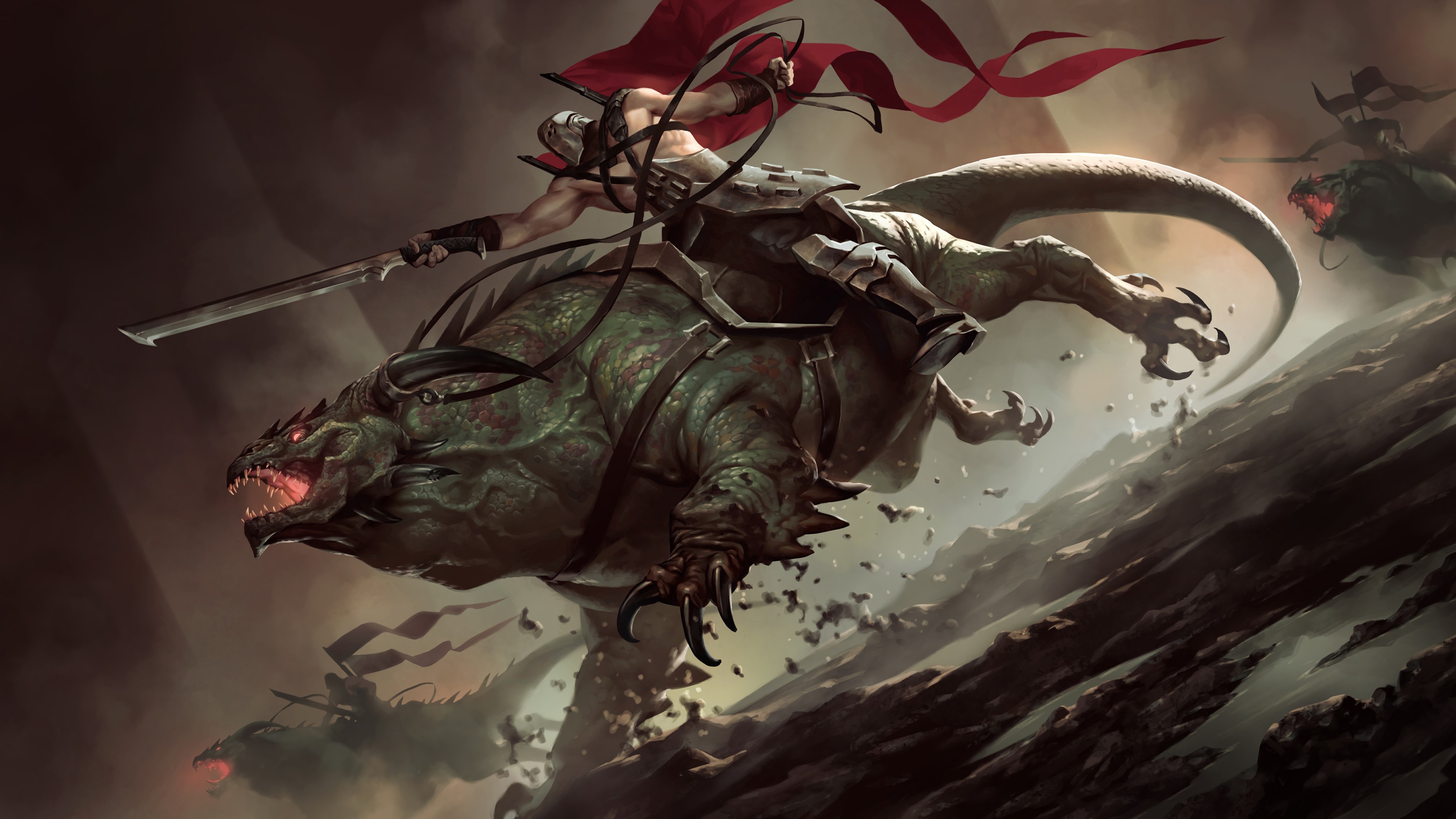 Legends of Runeterra, League of Legends, fantasy art, PC gaming, creature, warrior, HD Wallpaper