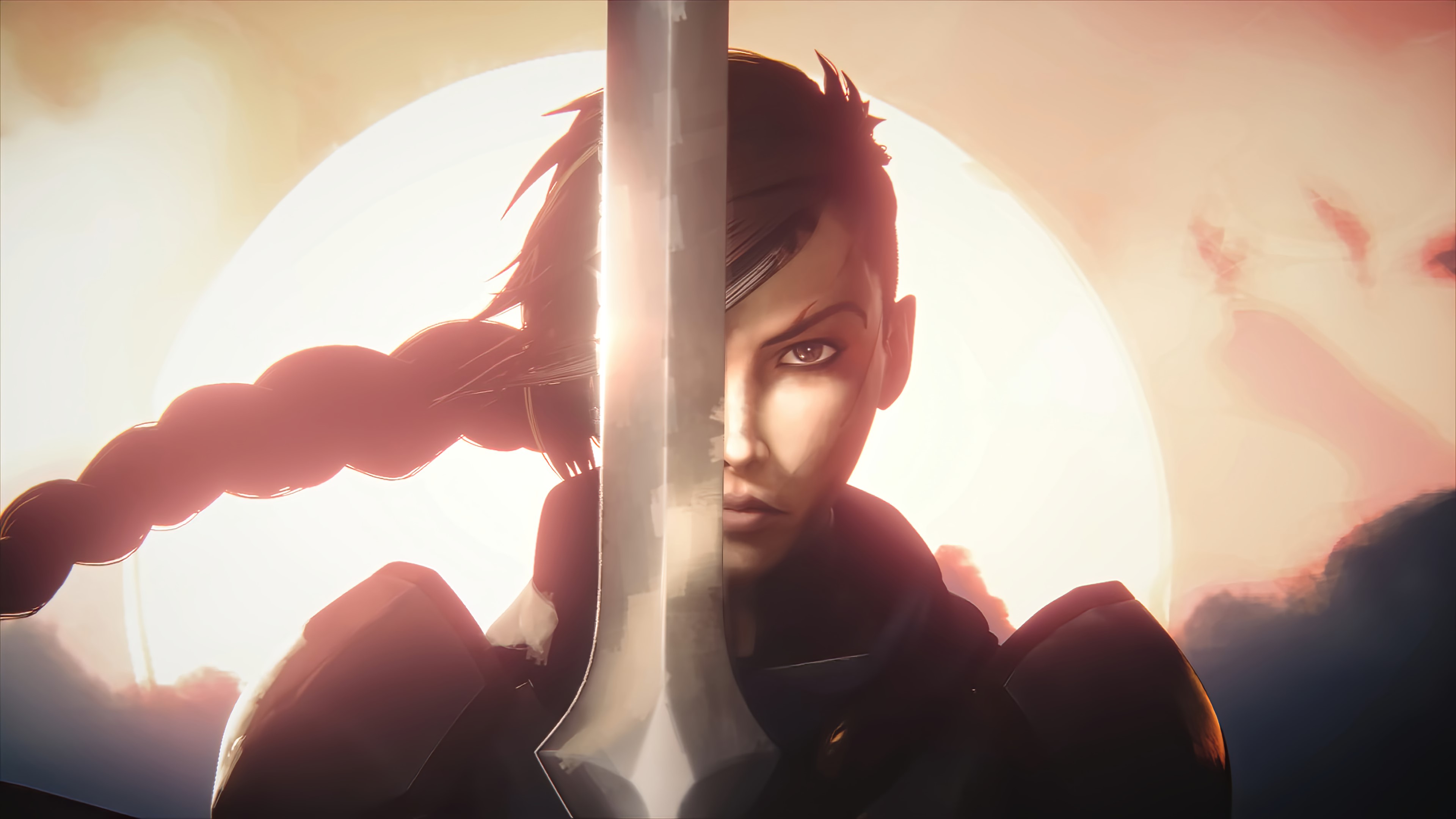 Legends of Runeterra, League of Legends, fantasy girl, face, PC gaming, fantasy art, HD Wallpaper