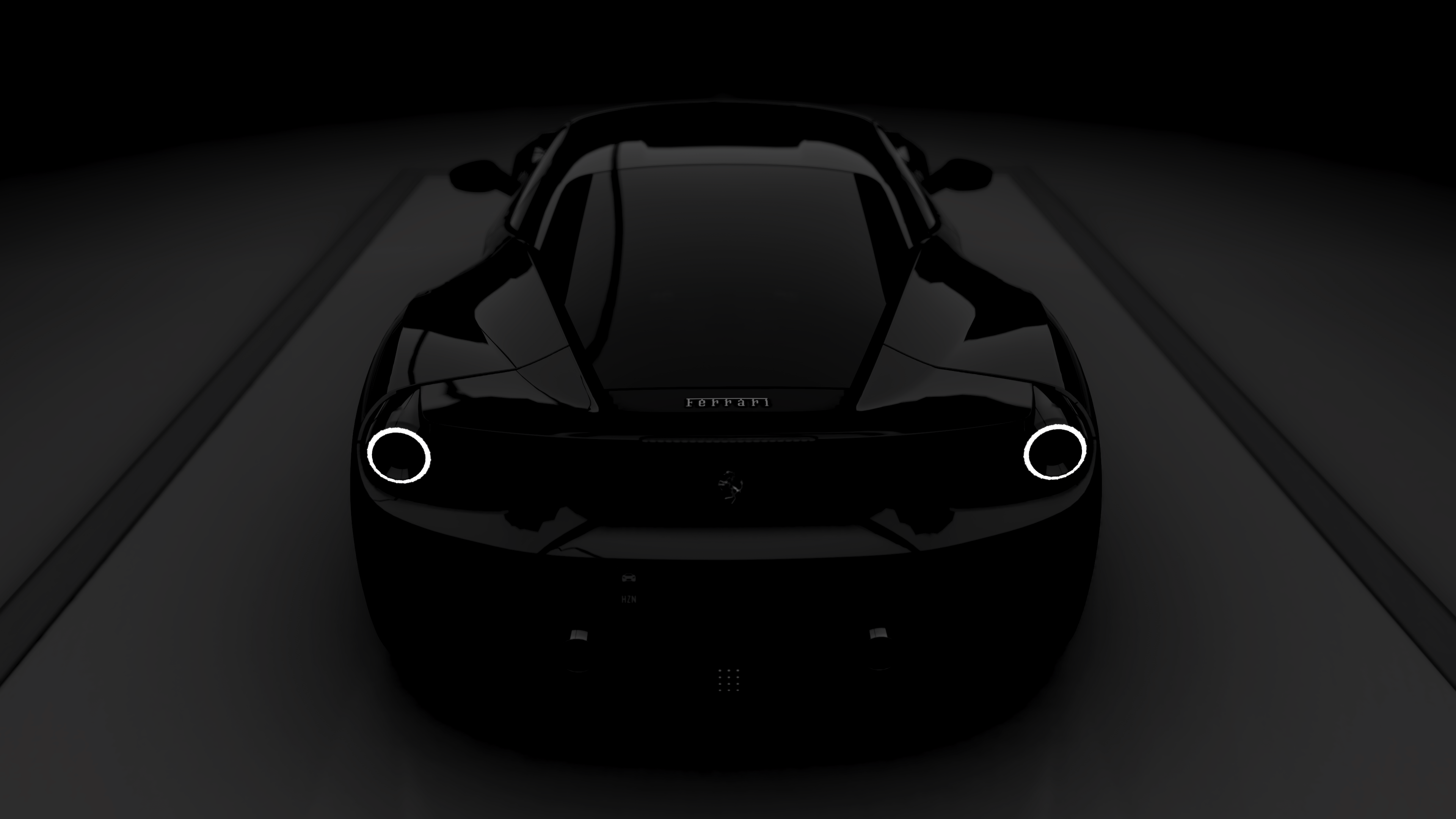 Forza Horizon 4, XboxOneX, video games, car, Ferrari, dark, HD Wallpaper