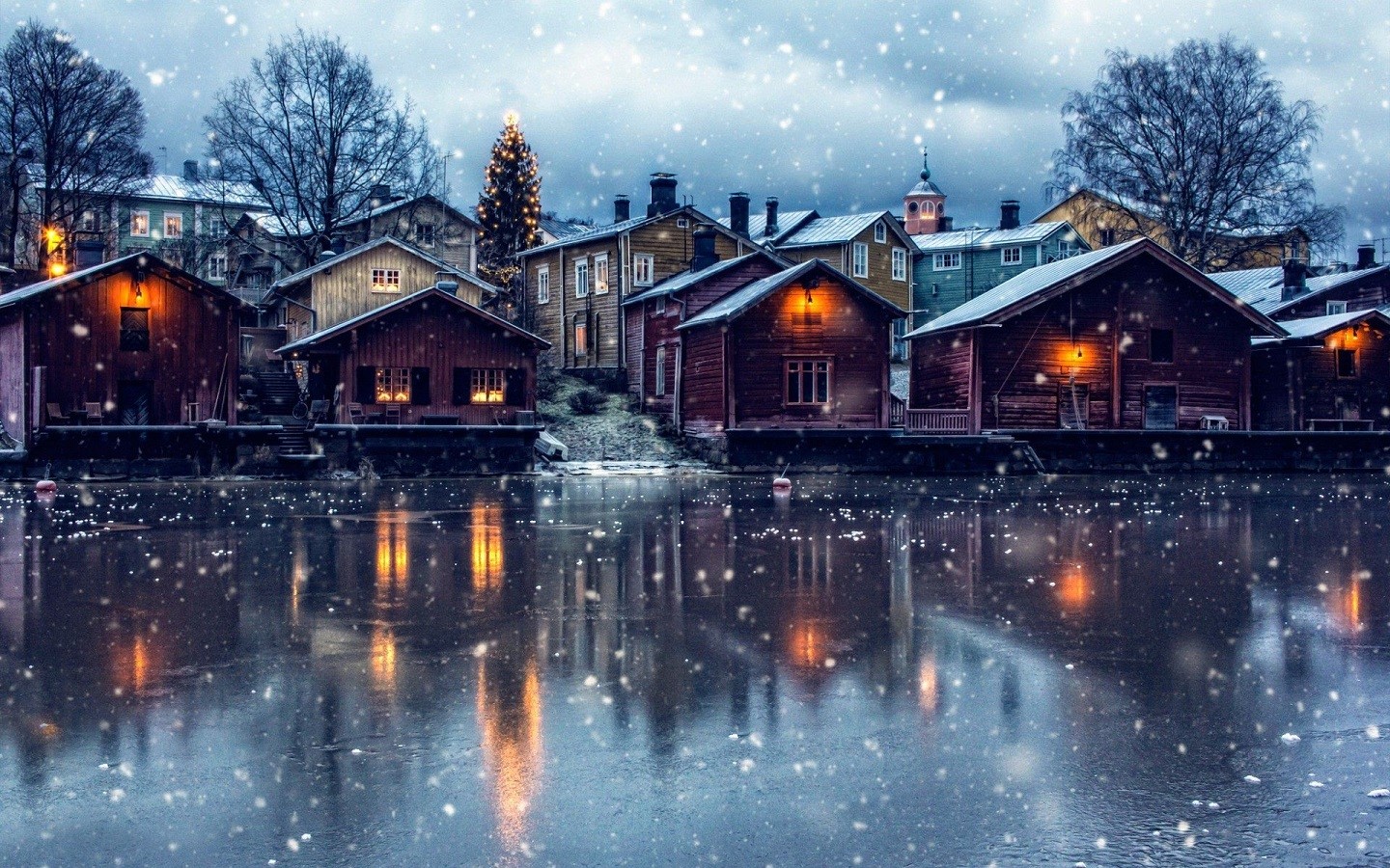 building, Finland, Porvoo, wood house, HD Wallpaper