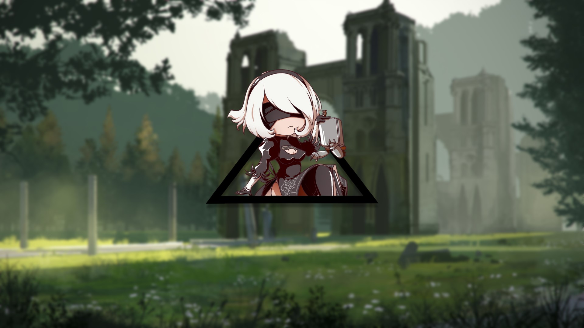 anime, Game CG, 2B (Nier: Automata), Nier: Automata, HD Wallpaper