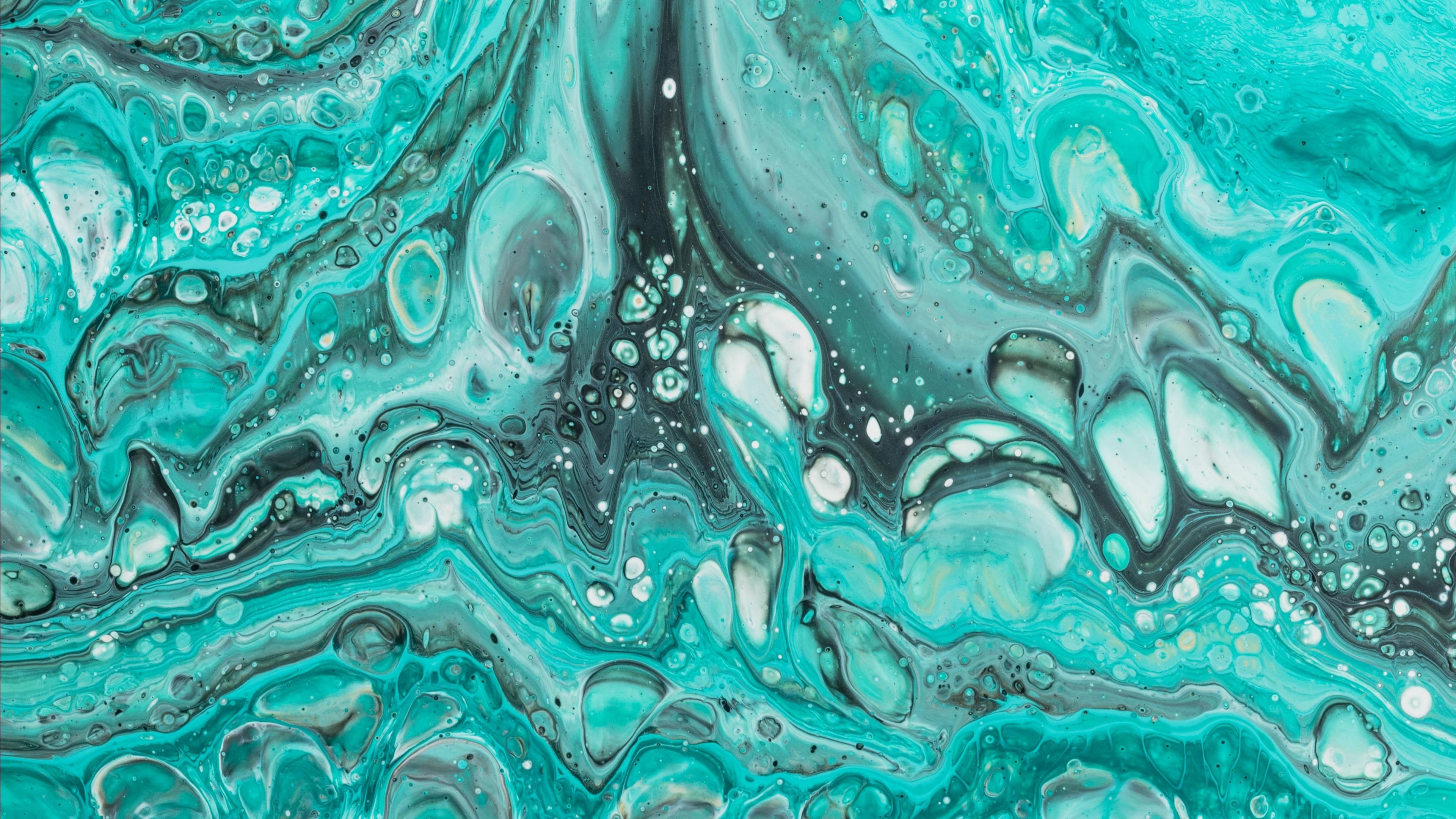 paint, stains, bright, circles, spots, abstraction, colorful, 4k, HD Wallpaper