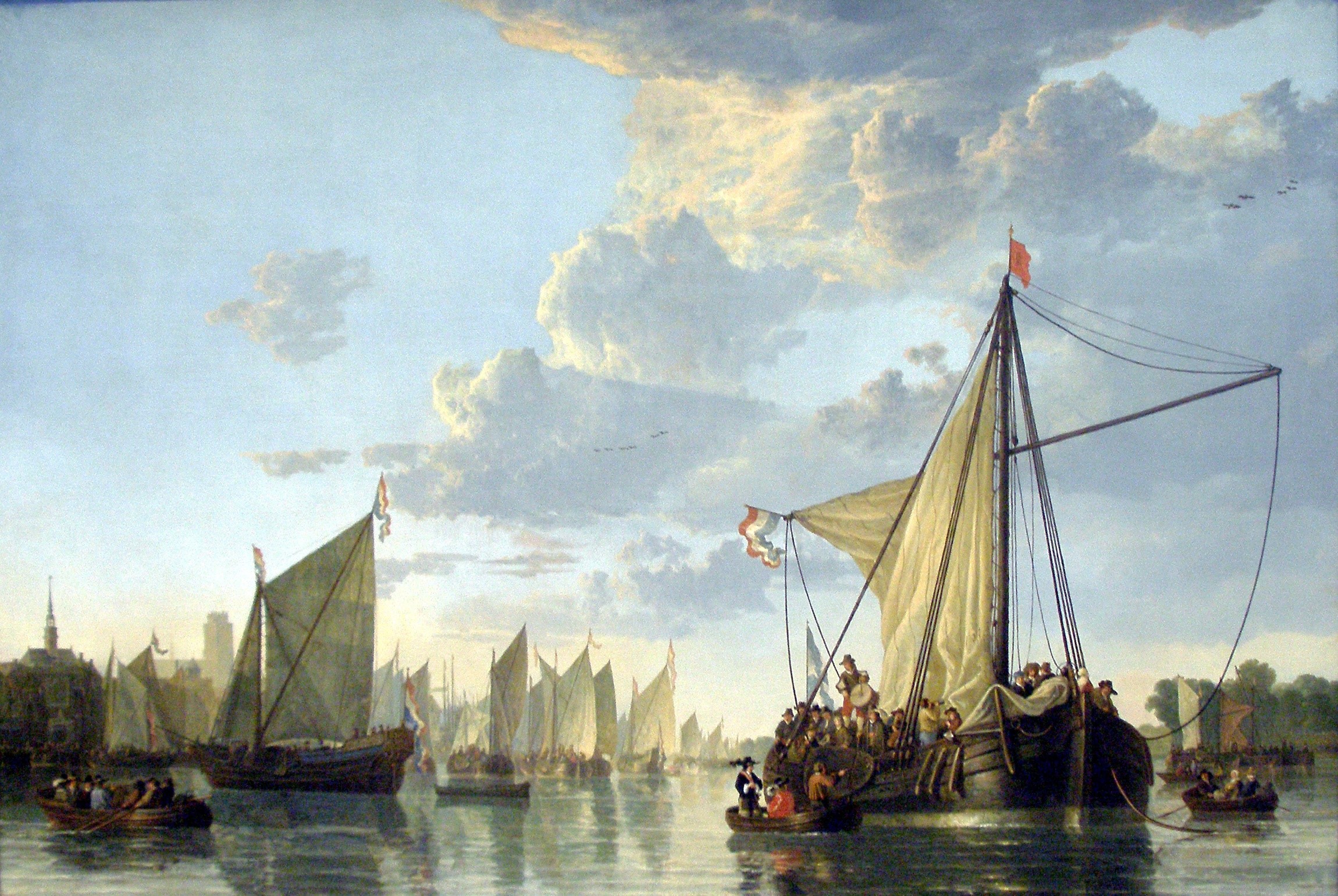 Albert Kuyp, artwork, painting, classical art, HD Wallpaper