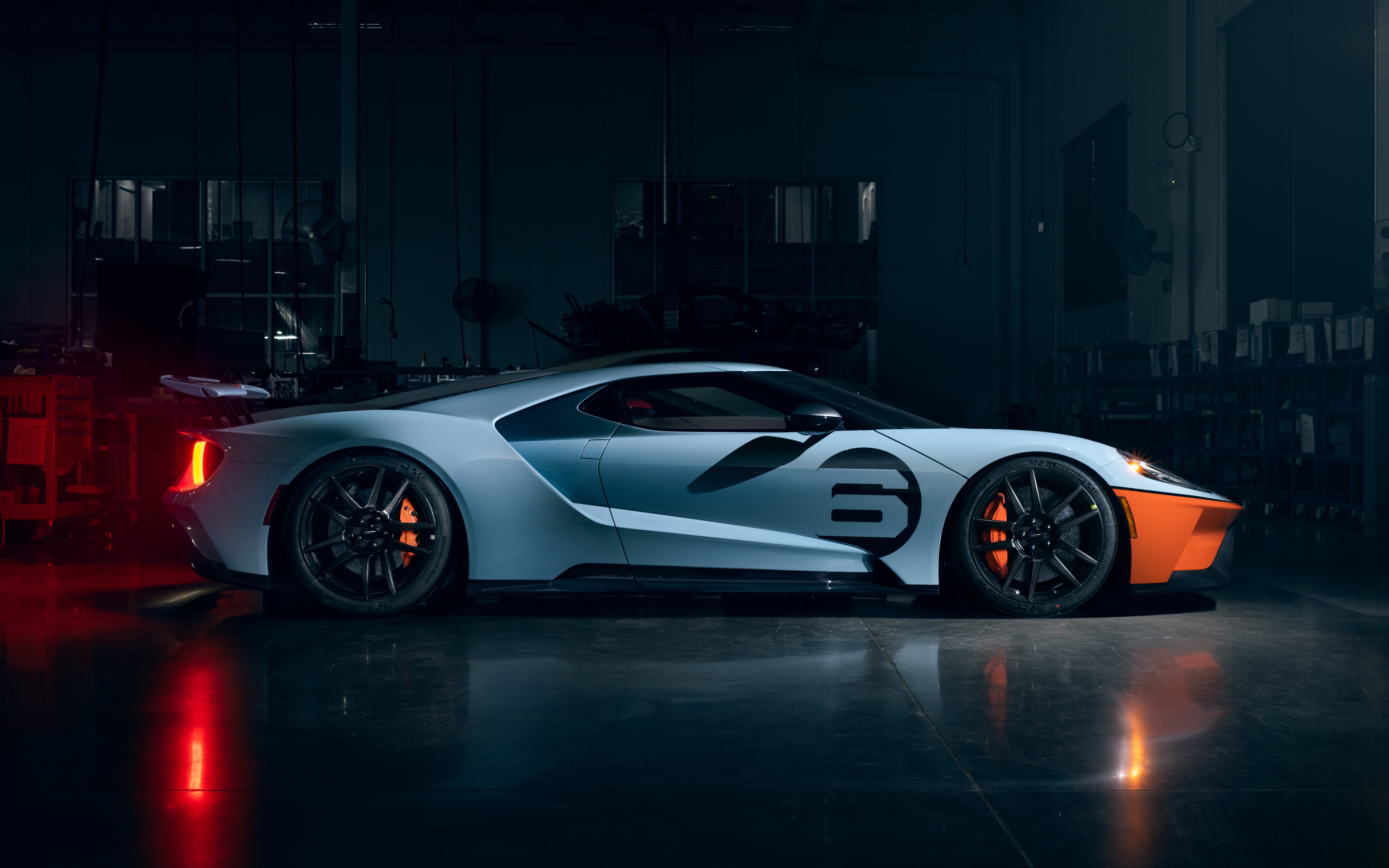 car, automotive, sports car, Hypercar, race cars, Ford, Ford GT, blue cars, HD Wallpaper