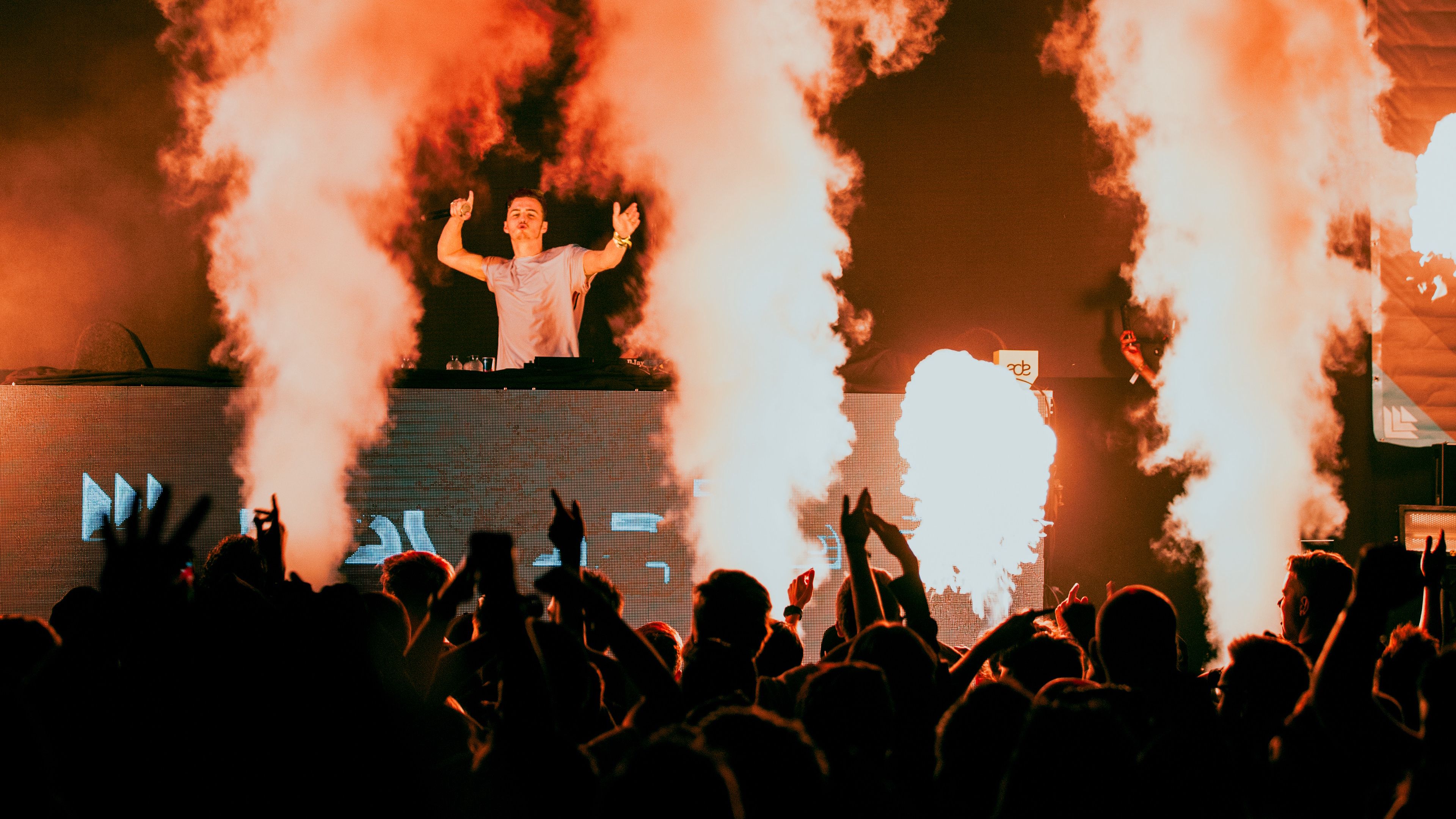 concert, party, performance, smoke, 4k, HD Wallpaper