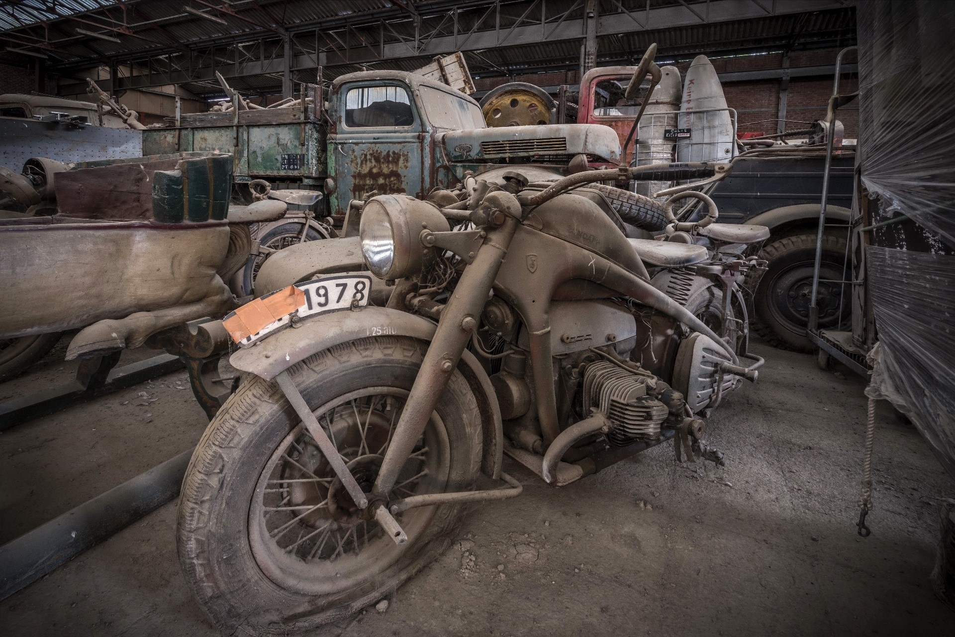 old, dust, wreck, vehicle, motorcycle, HD Wallpaper