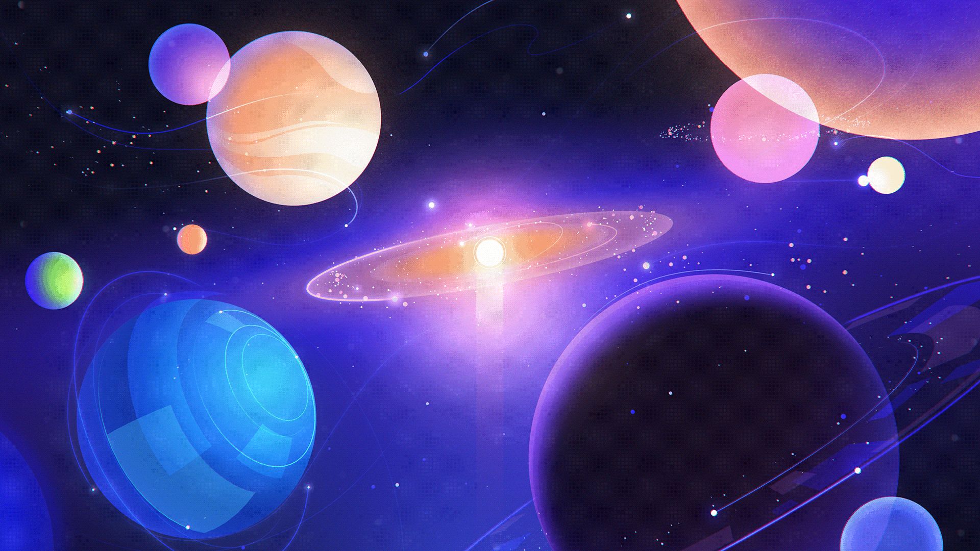 space, planet, stars, HD Wallpaper