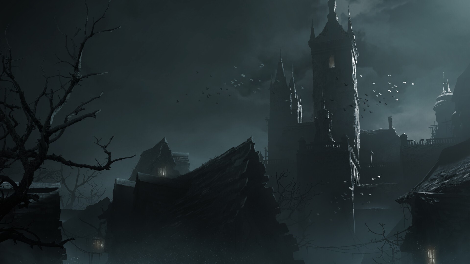 Wanxing Wang, night, dark, fantasy art, HD Wallpaper