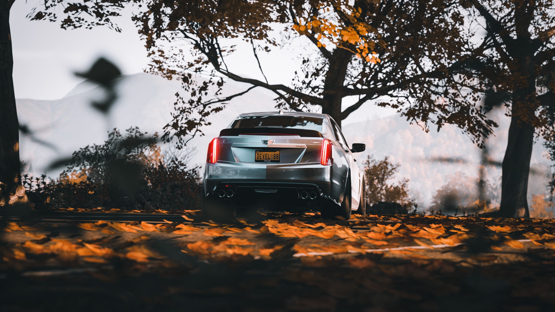 Cadillac CTS-V, Cadillac, car, vehicle, video games, Forza Horizon 4, CTS-V, Forza, HD Wallpaper