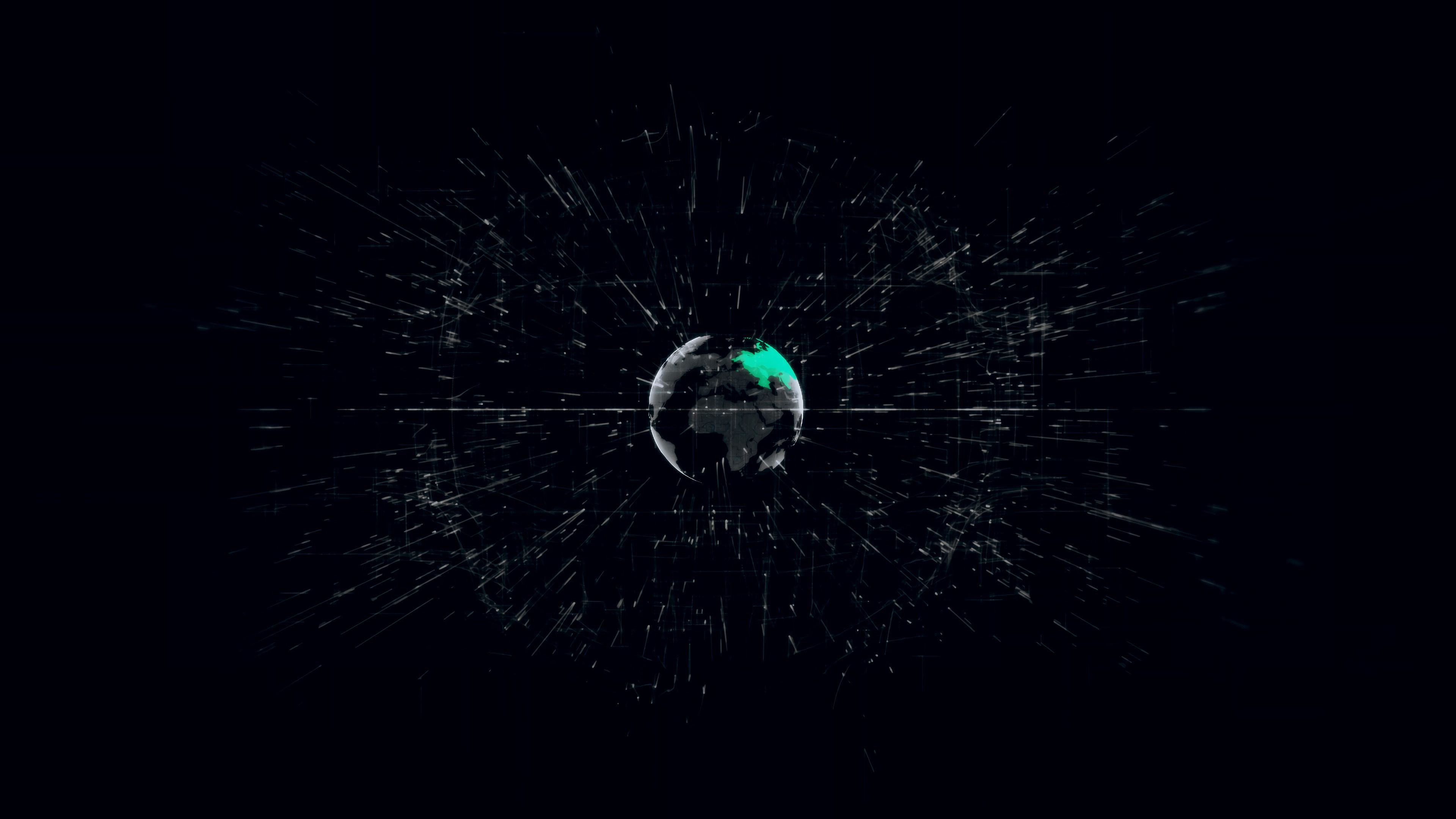 earth, planet, abstraction, 4k, HD Wallpaper