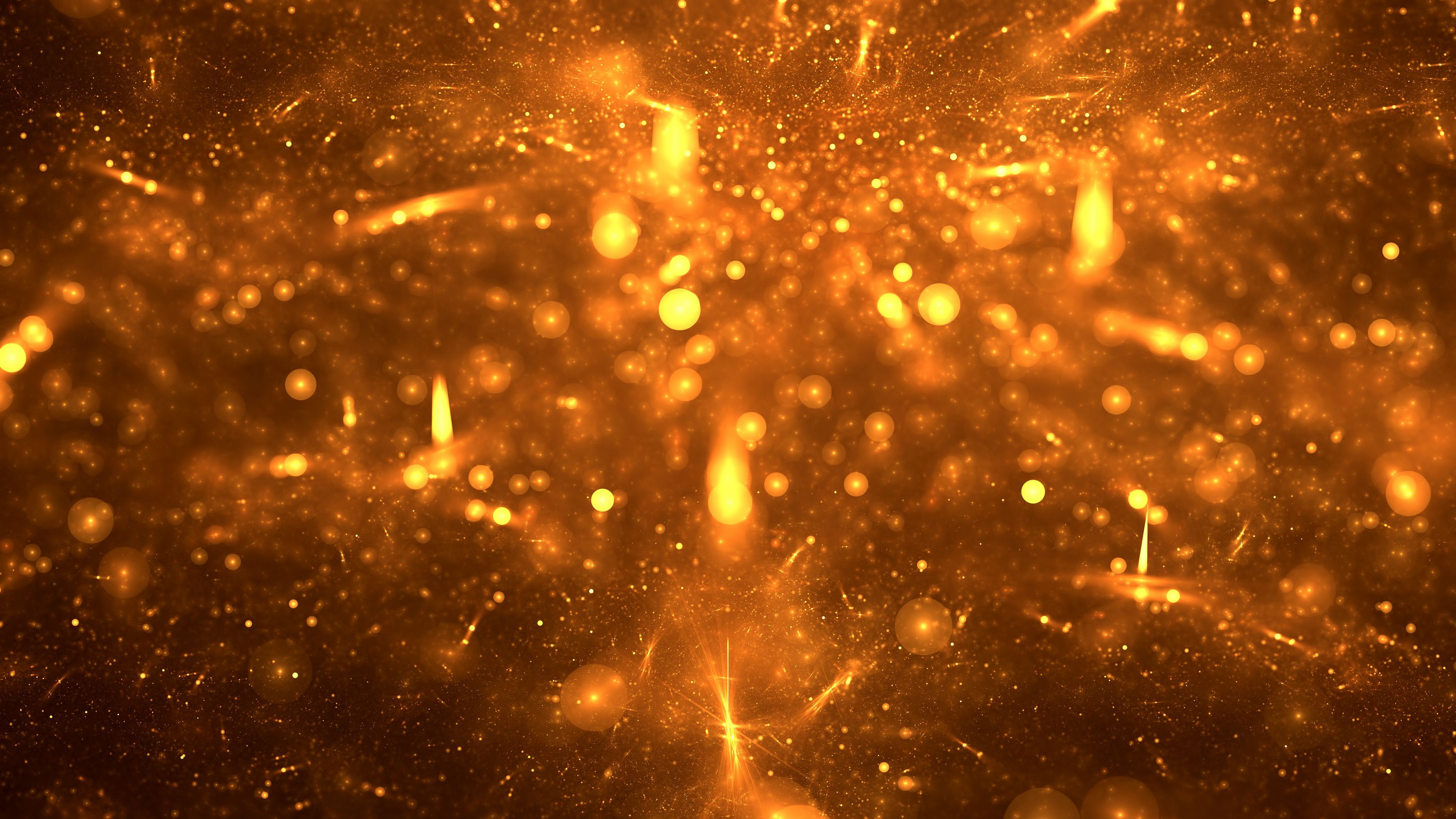 shine, glare, golden, bright, abstraction, 4k, HD Wallpaper