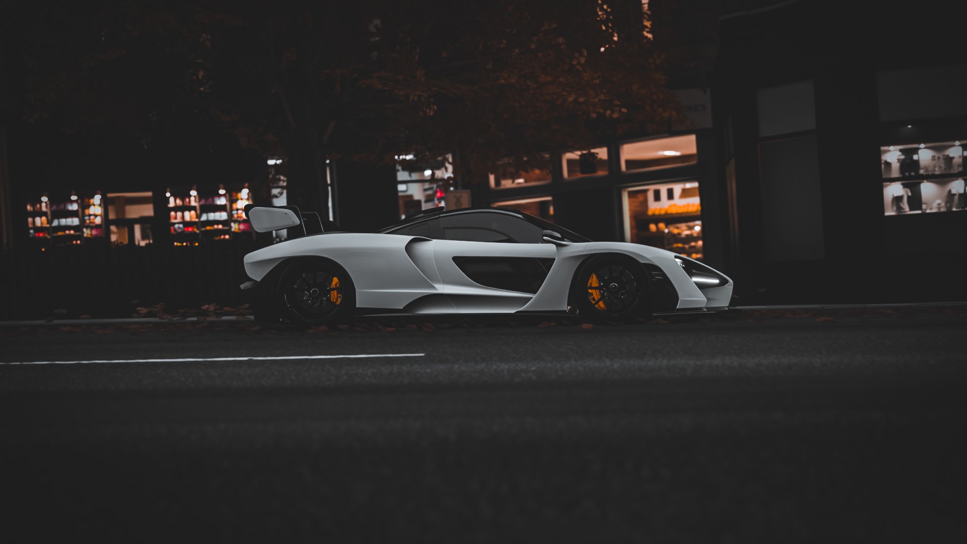 McLaren, McLaren Senna, senna, car, vehicle, video games, Forza Horizon 4, HD Wallpaper