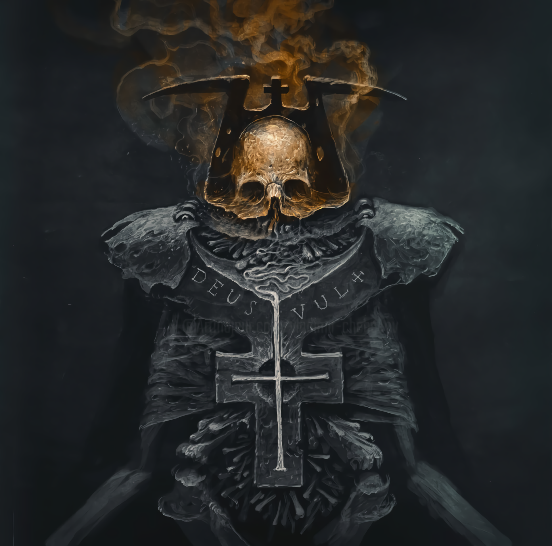 vladimir chebakov, crusaders, artwork, frontal view, HD Wallpaper